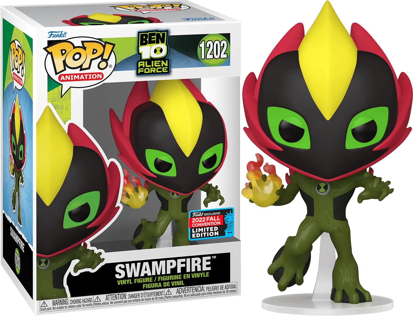 Image 0 of Funko Pop! TV: 1202 Ben 10- Swampfire Vinyl Figure Fall 2022 Shared Convention E
