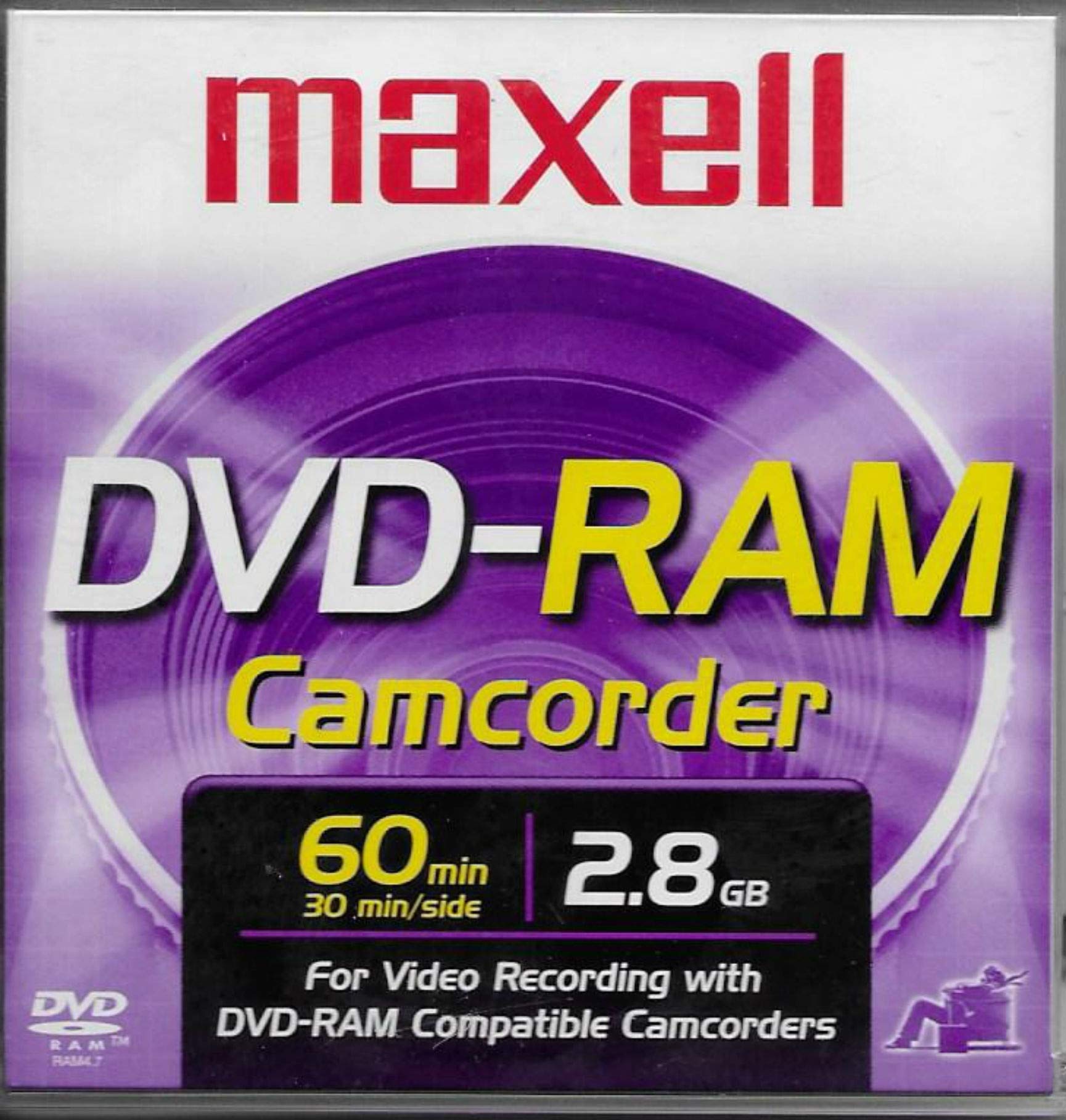 Maxell DVD-R And Dvd-Ram Round Cartridges For Panasonic And Late Model