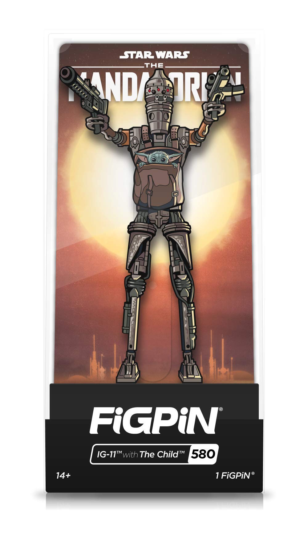 FiGPiN Classic: The Mandalorian IG-11 With The Child #580 Collectible Figurine