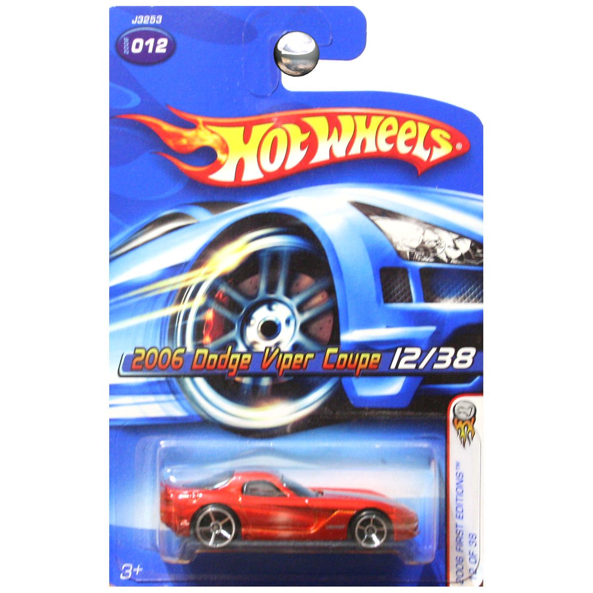 Image 0 of Hot Wheels 2006 First Editions Dodge Viper Red Metallic With Silver Stripes 12 T