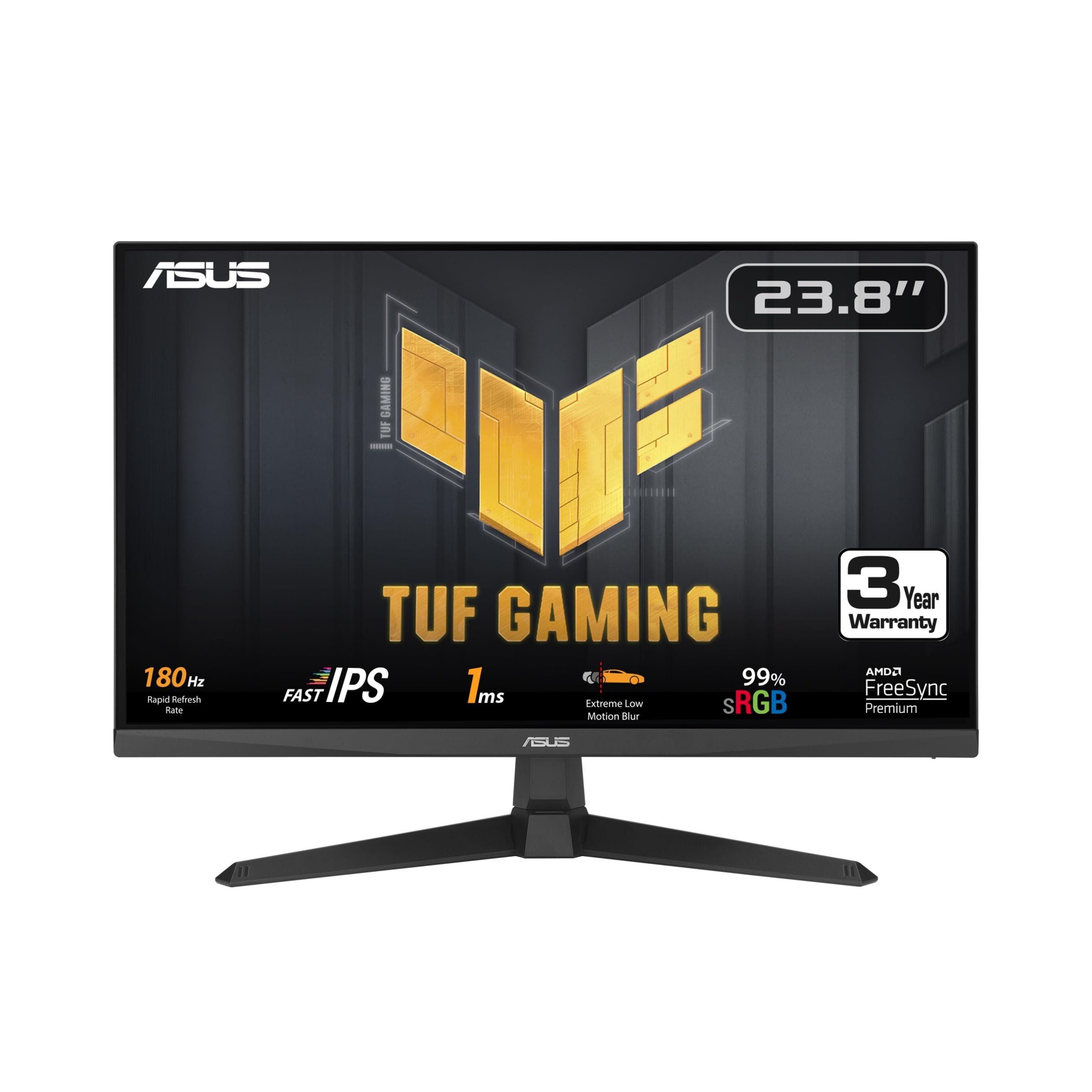 ASUS Tuf Gaming 24 23.8 Inch Viewable 1080P Monitor VG249Q3A Full HD 1080P HDMI