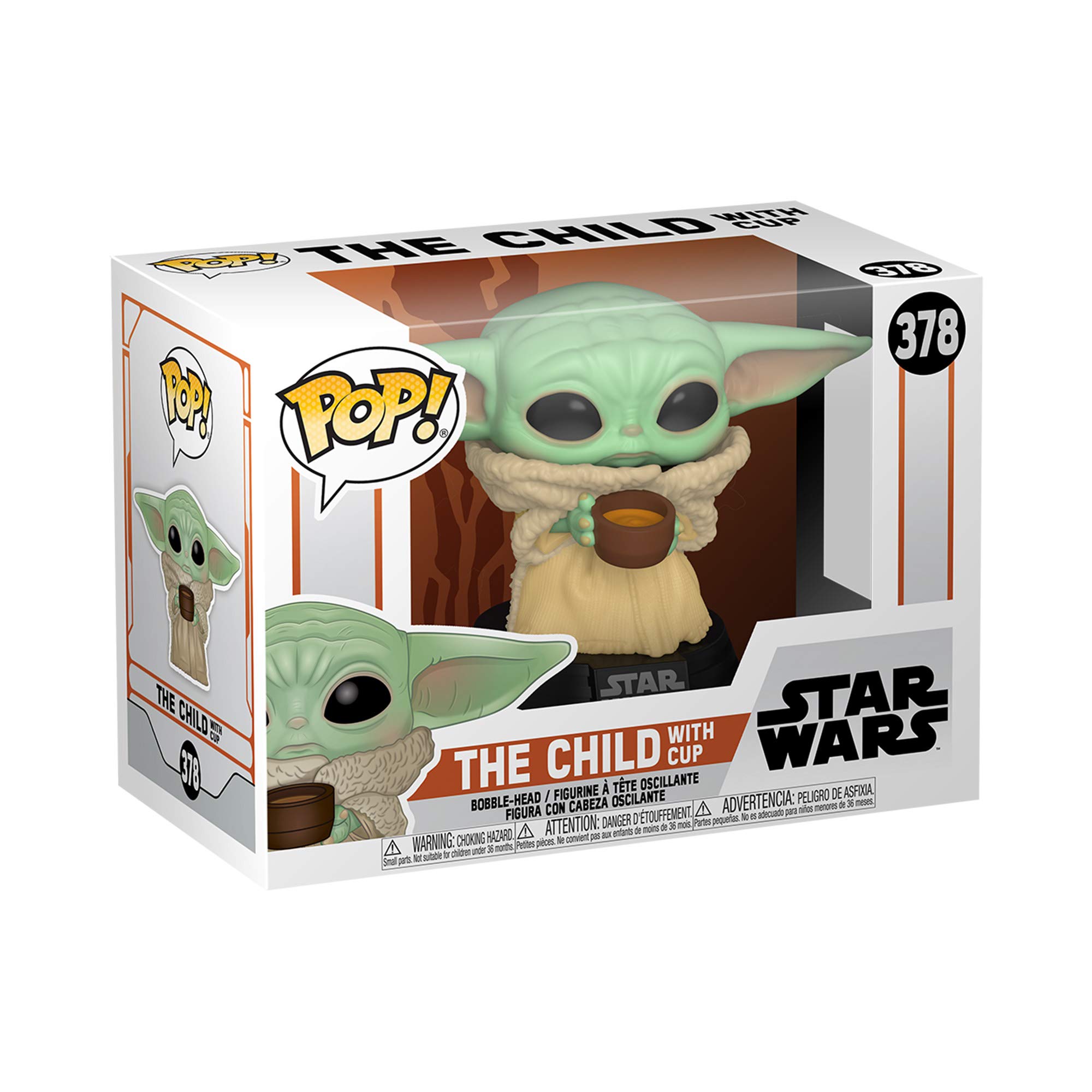 Image 0 of Funko Pop! Star Wars: 378 The Mandalorian The Child With Cup Collectible