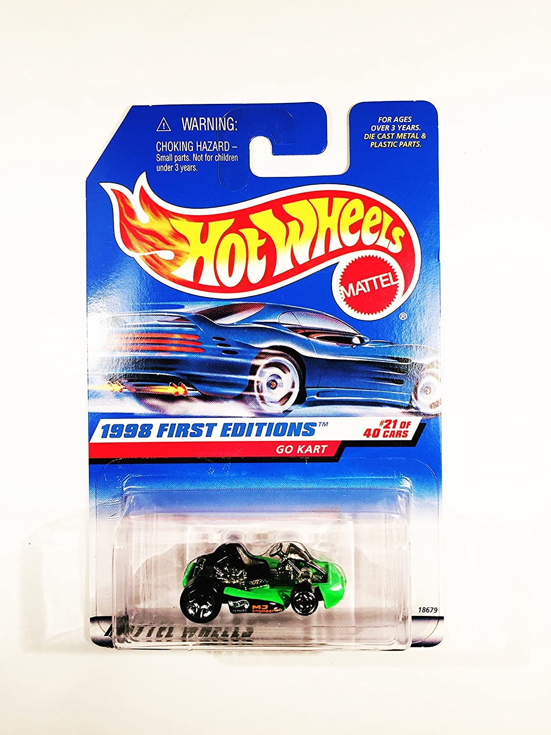Hotwheels 1998 First Editions Go Kart 21/40 COL651 Toy Car