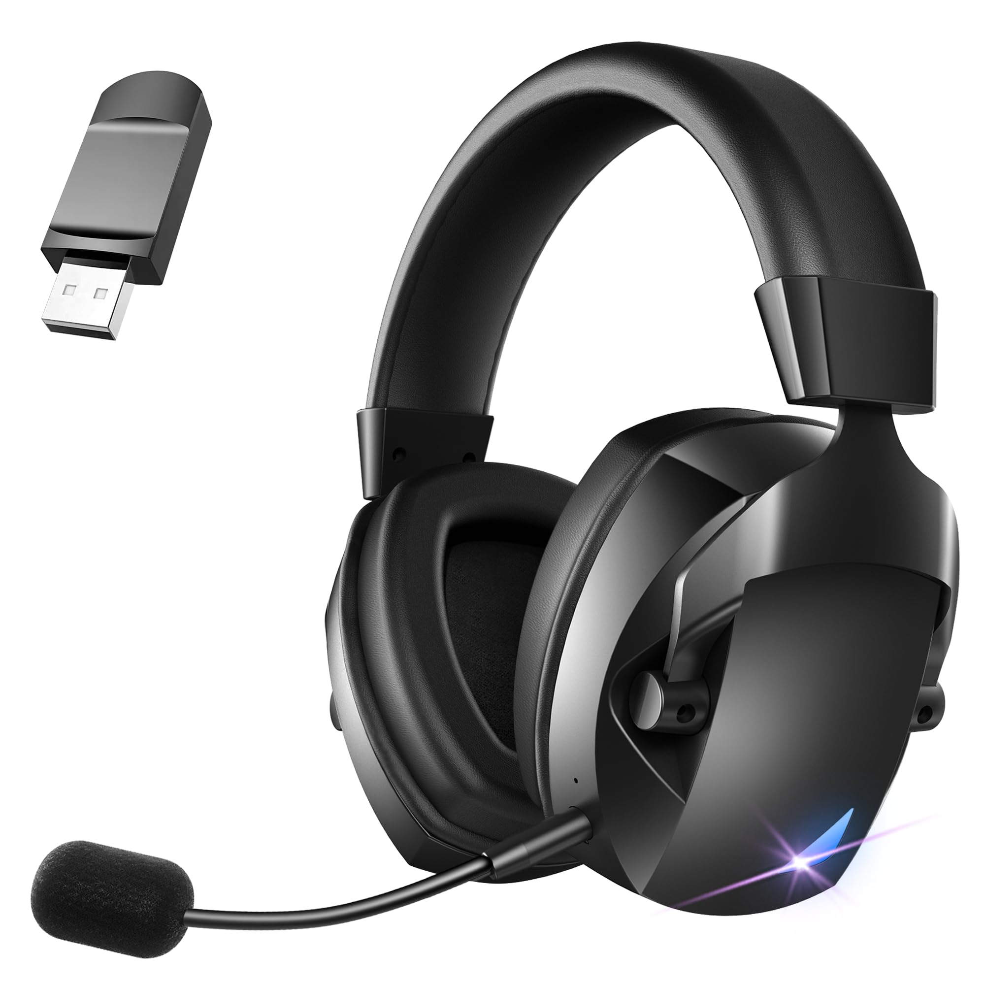 Image 0 of Wireless Gaming Headset For PS5 PS4 PC Nintendo Switch 2.4GHz USB