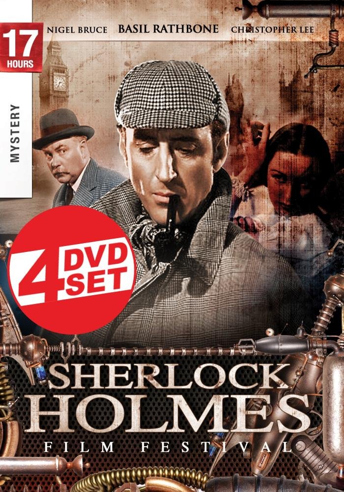 Sherlock Holmes Film Festival 4 Disc Set On DVD With Nigel Bruce