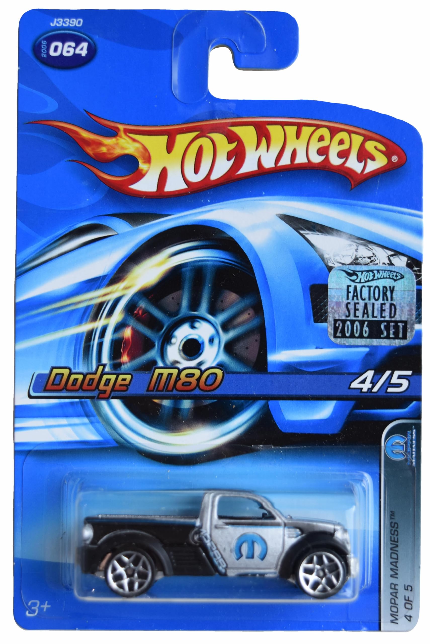 Image 0 of Hot Wheels Dodge M80 Mopar Madness 4/5 Silver/Black 64 Toy Car
