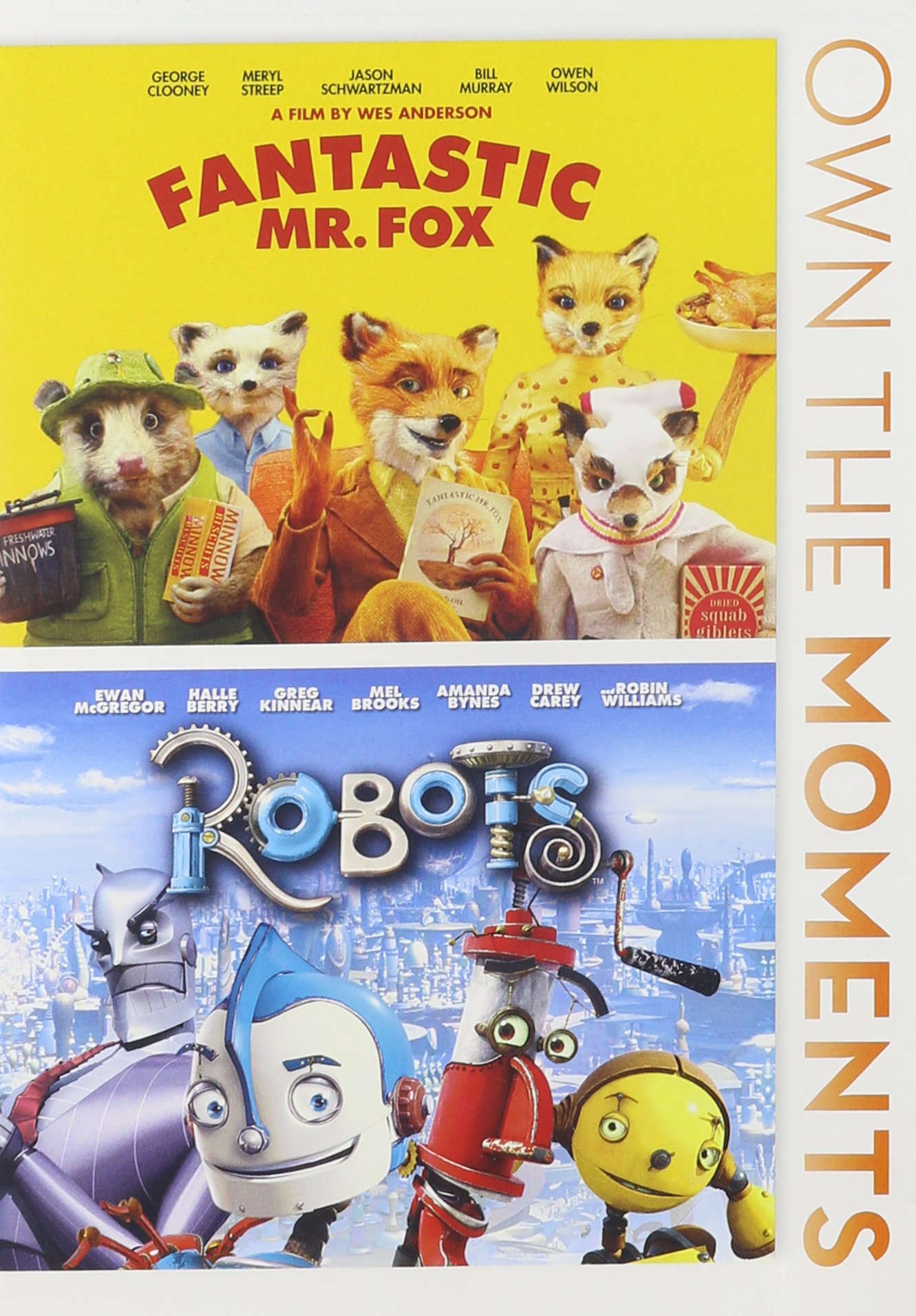 Fantastic Mr Fox / Robots 2-pack On DVD With George Clooney And Ewan