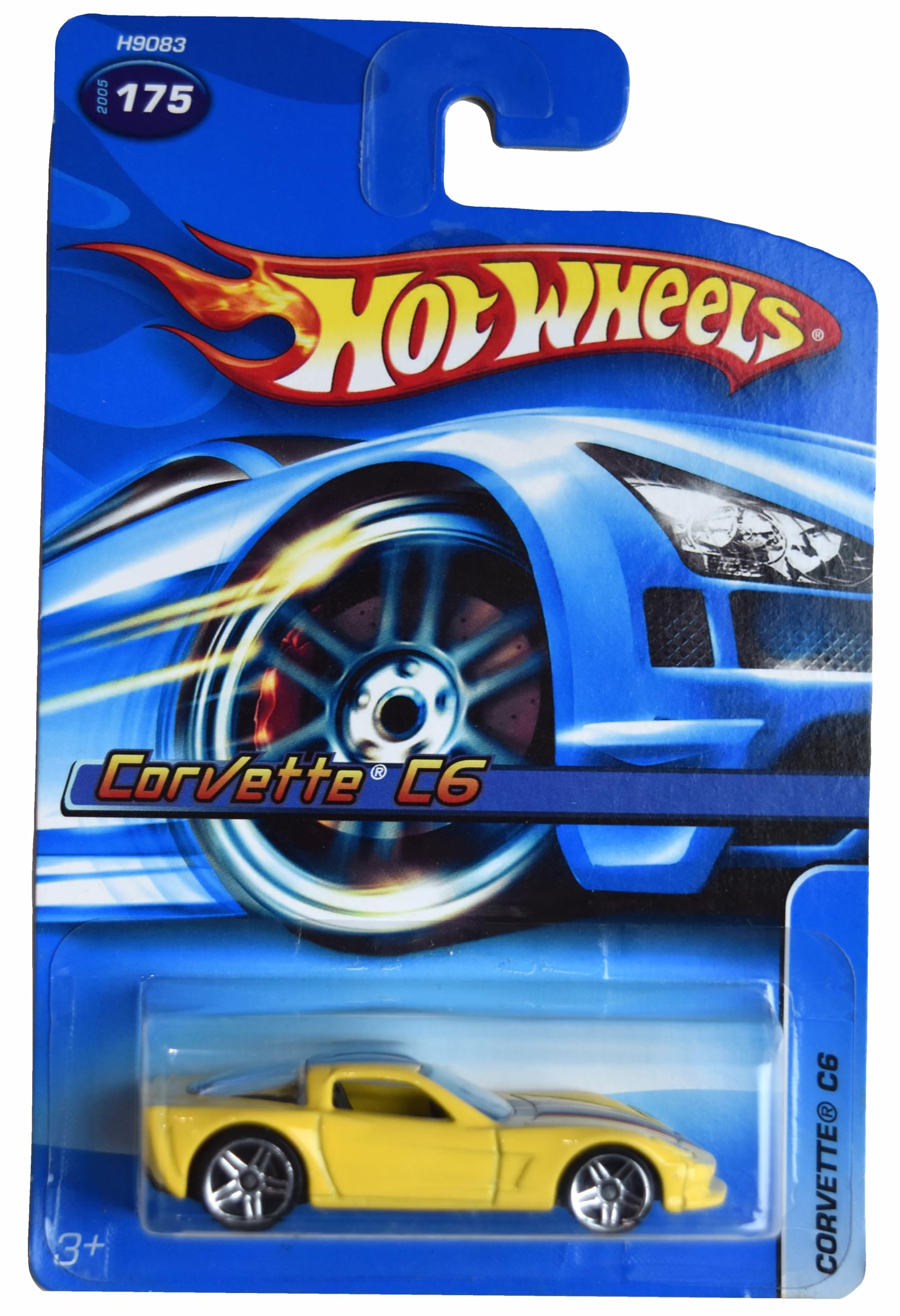 Image 0 of Hot Wheels Corvette C6 Yellow 175 Toy Car