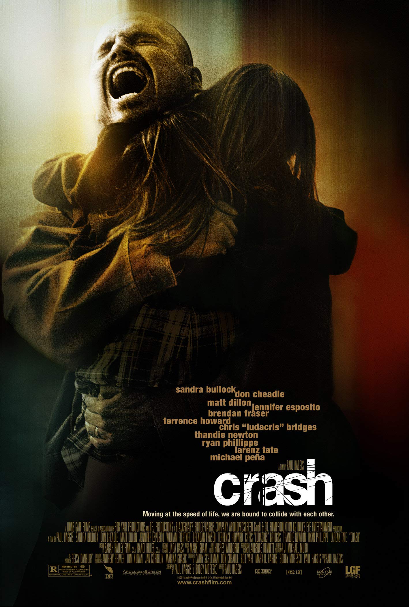Image 0 of Crash On DVD With Sandra Bullock Don Cheadle Matt Dillon Brendan
