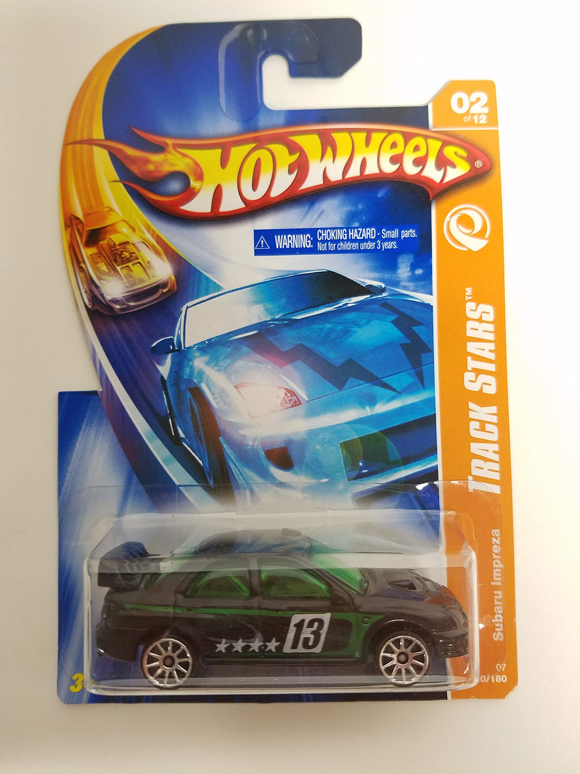 Image 0 of Subura Impreza Black Color Track Stars Car 2 Of 12 Hot Wheels Diecast