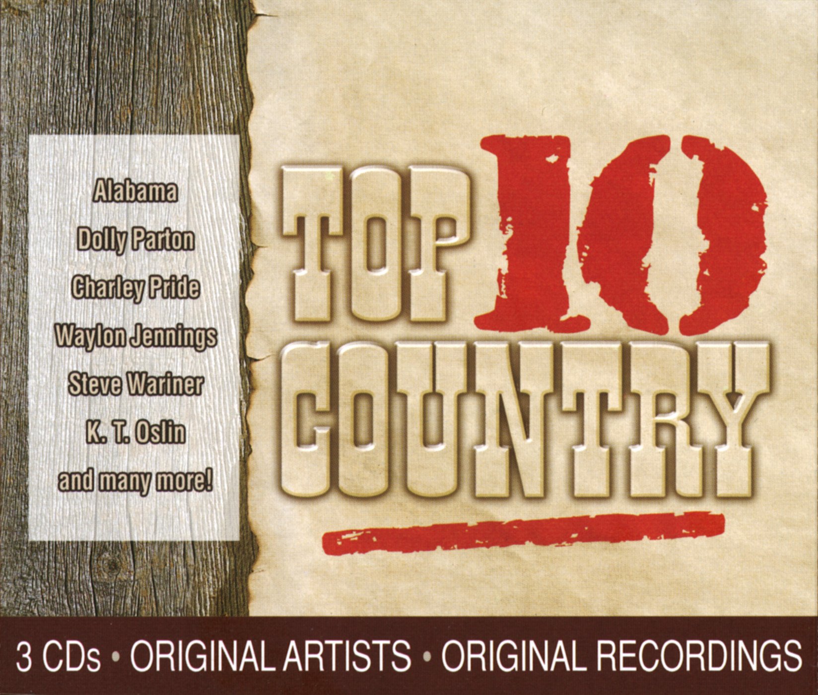 Top 10 Country / Various On Audio CD Album Black 2007
