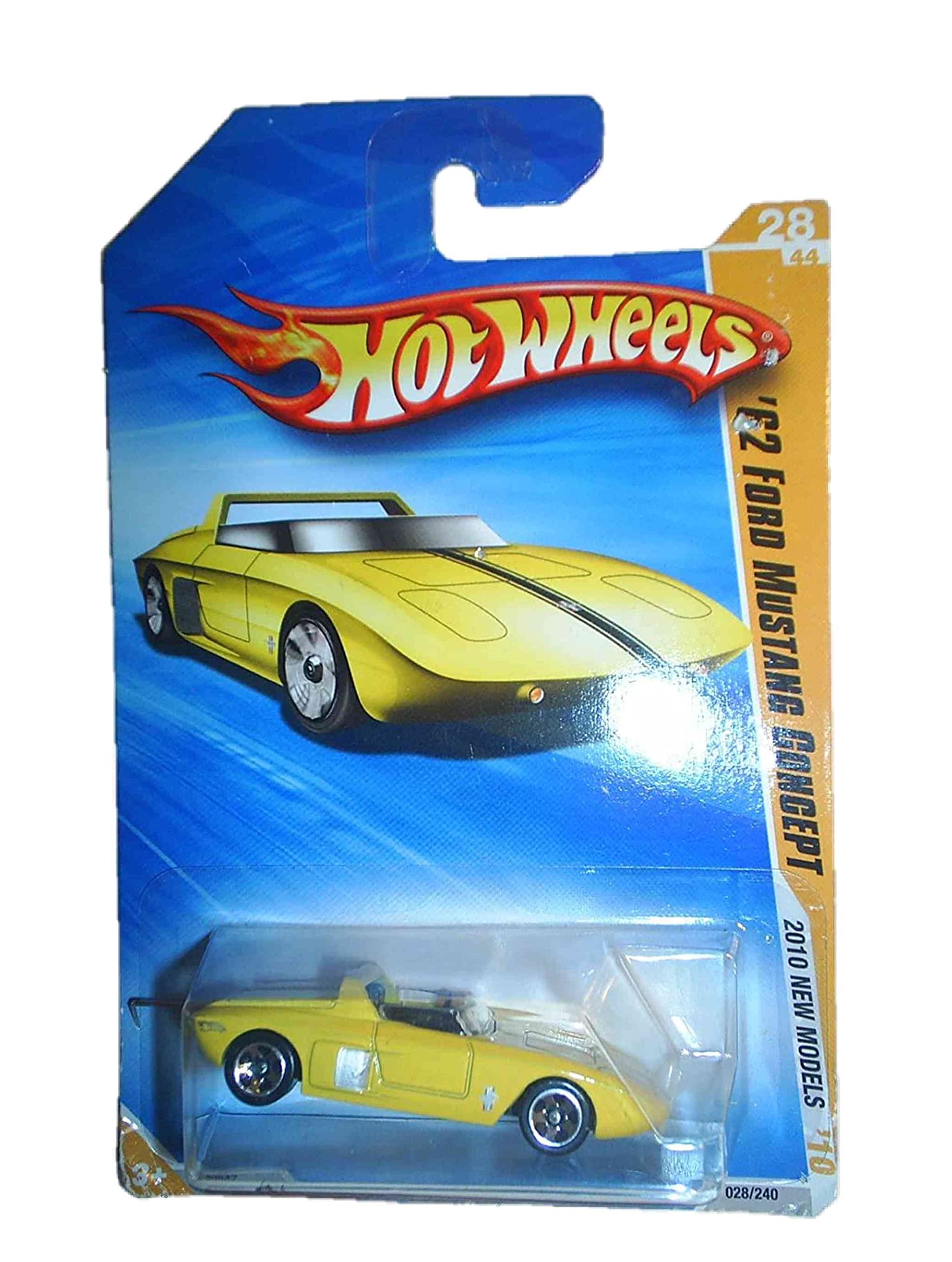 2010 Hot Wheels Models Yellow '62 Ford Mustang Concept Toy Car