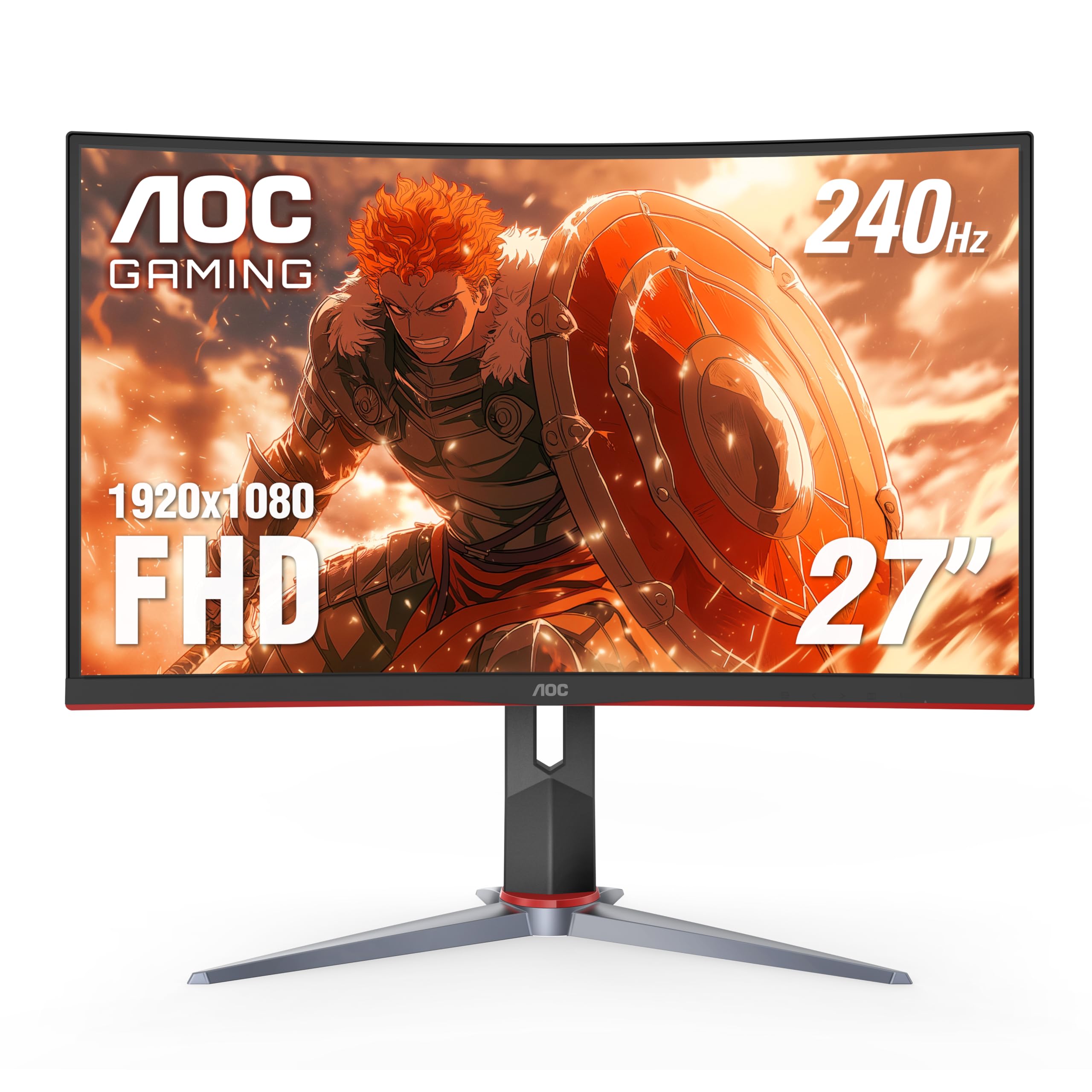 AOC C27G2Z 27 Inch Curved Frameless Ultra-Fast Gaming Monitor Fhd 108