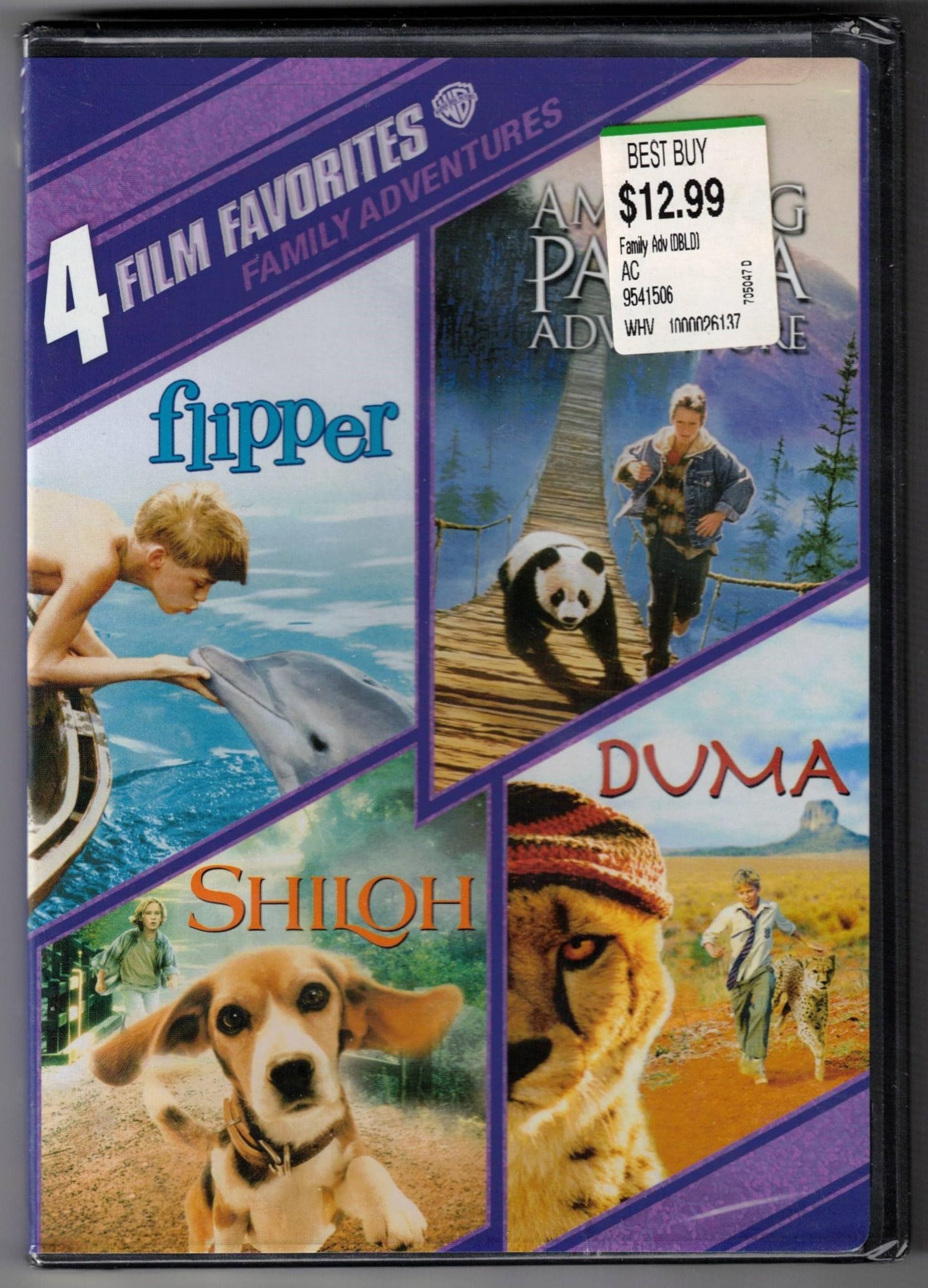 The Amazing Panda Adventure / Duma / Flipper / Shiloh On DVD