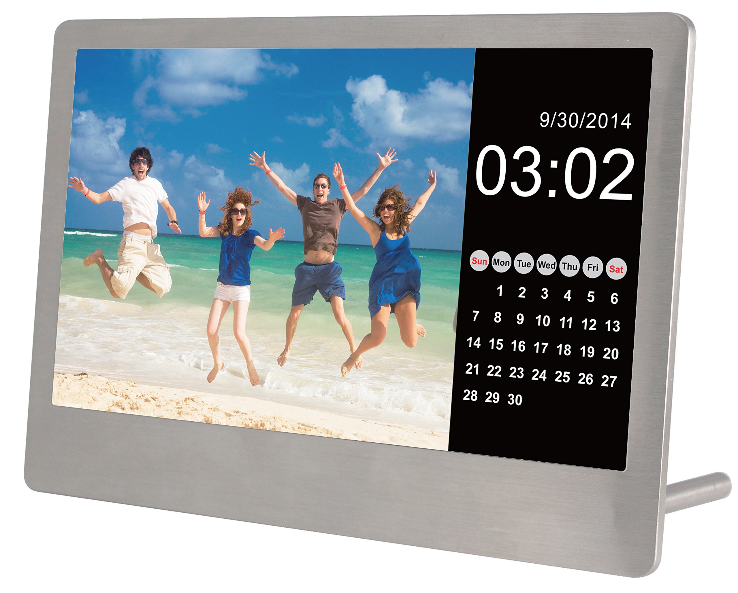 Sylvania SDPF7977 7-Inch Stainless Steel Digital Photo Frame Stainless