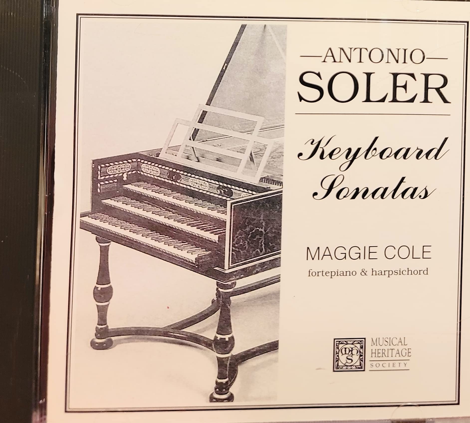 Soler Keyboard Sonatas On Audio CD Album Black 2016