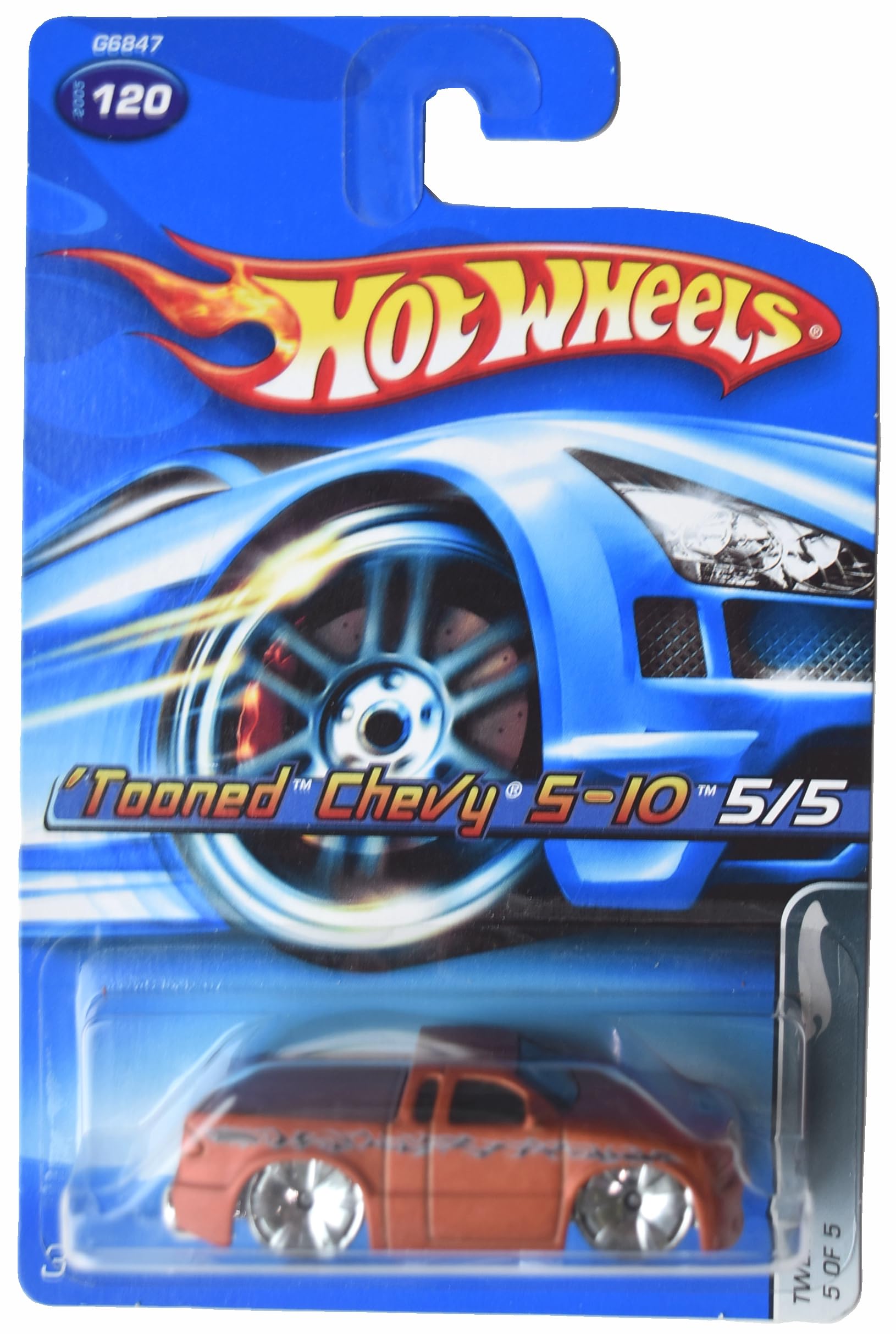 Image 0 of Hot Wheels Tooned Chevy S 10 Twenty 5/5 Burnt Orange 120 Toy Car