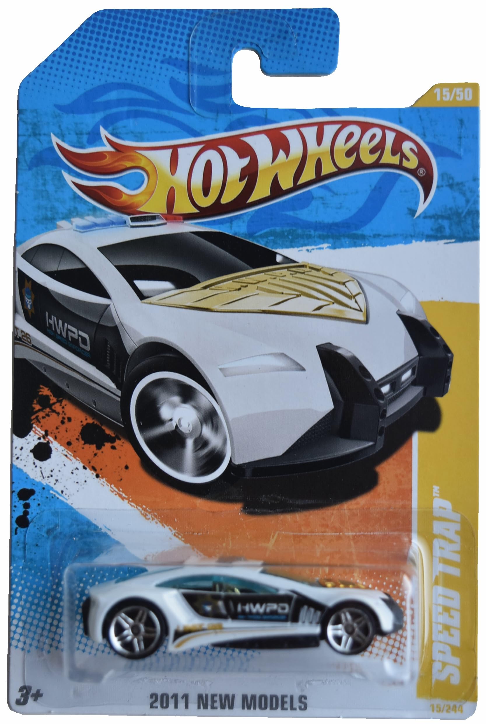 Image 0 of Hot Wheels Speed Trap S 15/50 White 15/244 Toy Car