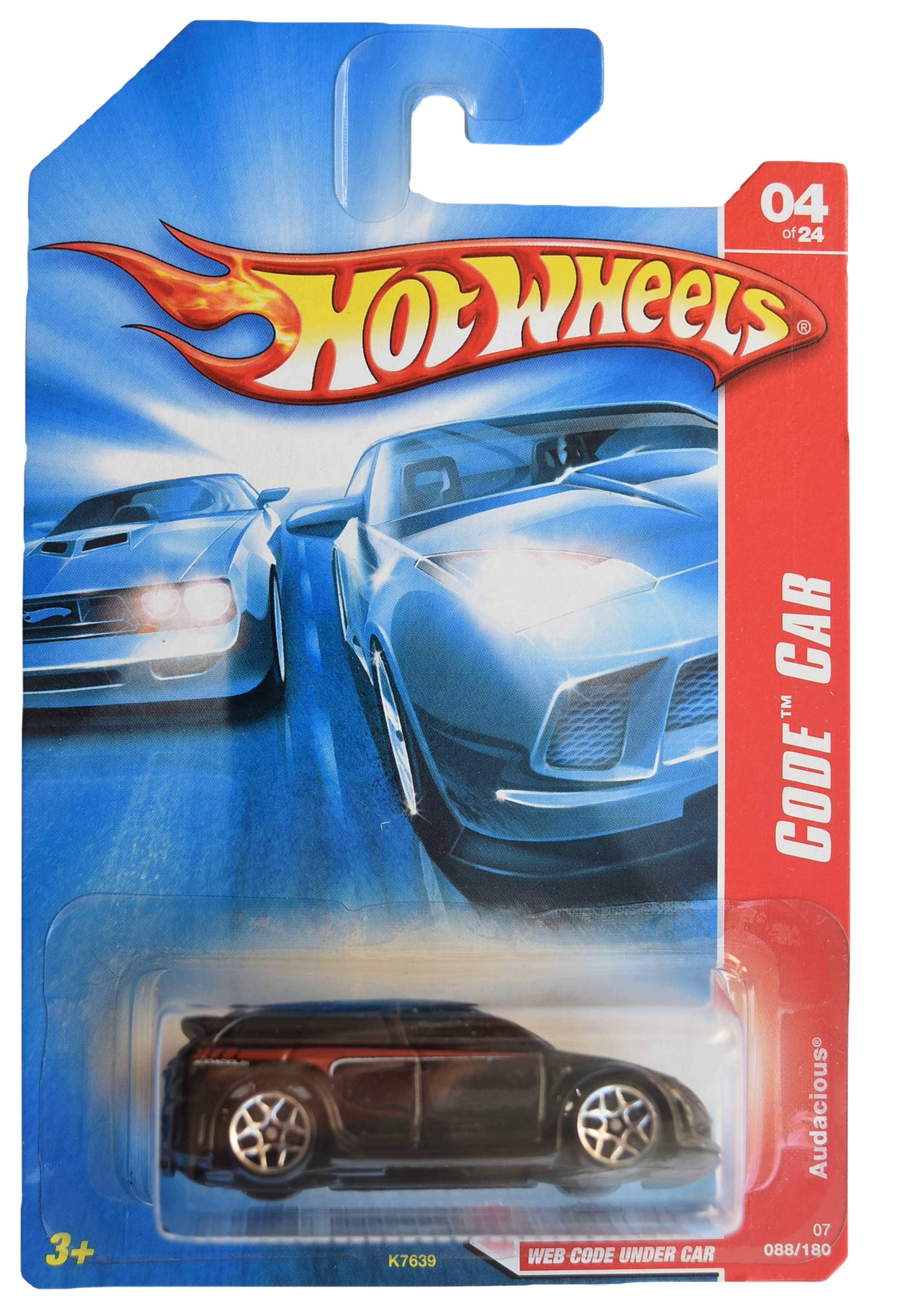 Image 0 of Hot Wheels Code Car 4/24 Black Audacious 88/180 Toy Car