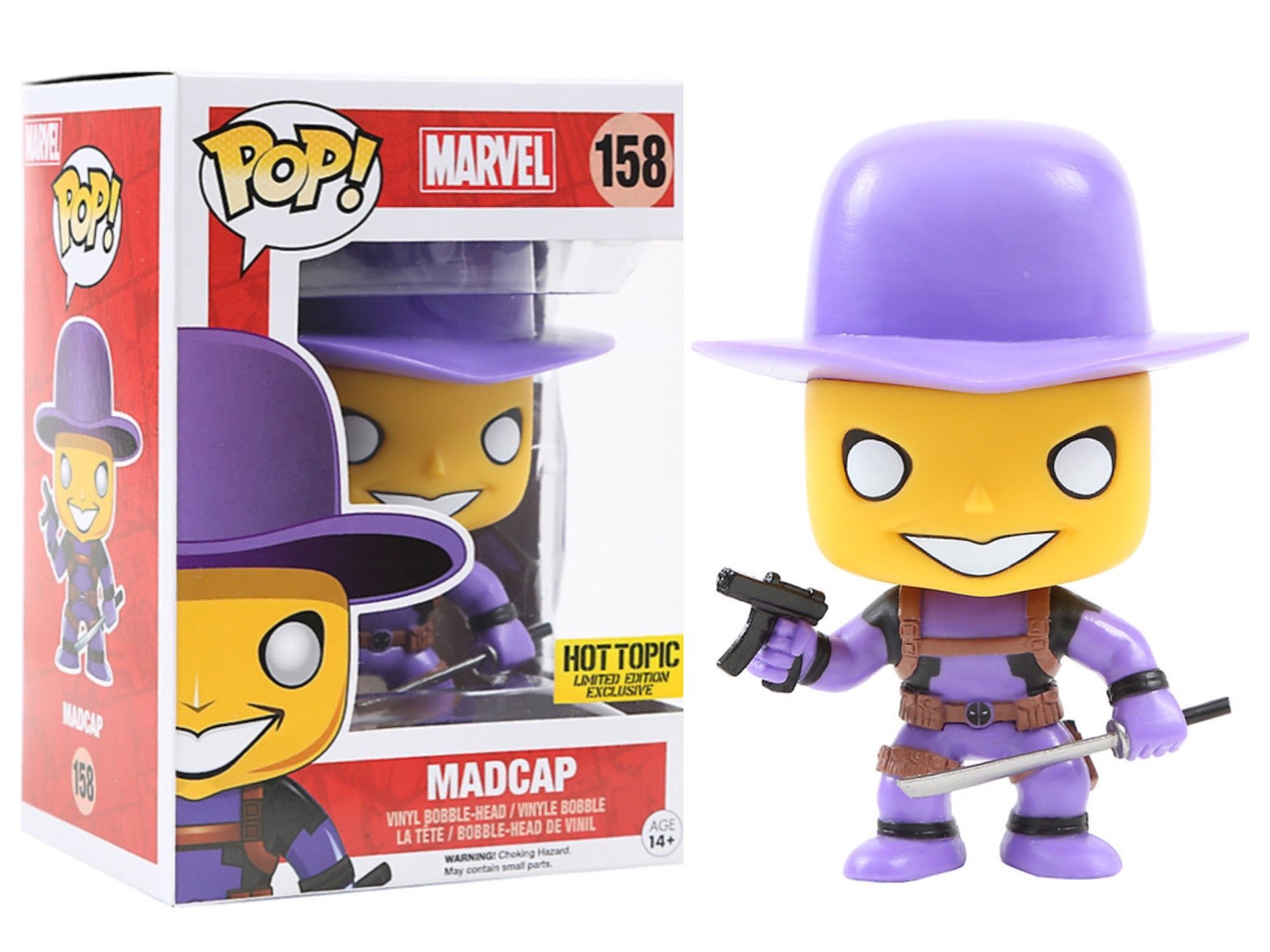 Image 0 of Pop! Funko Marvel Deadpool Madcap Vinyl Exclusive NO.158 Toy