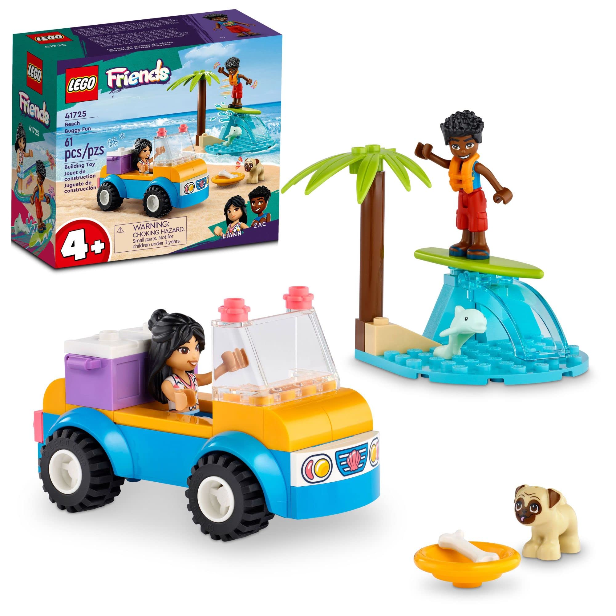 Image 0 of Lego Friends Beach Buggy Fun 41725 Building Set Creative Fun With 2