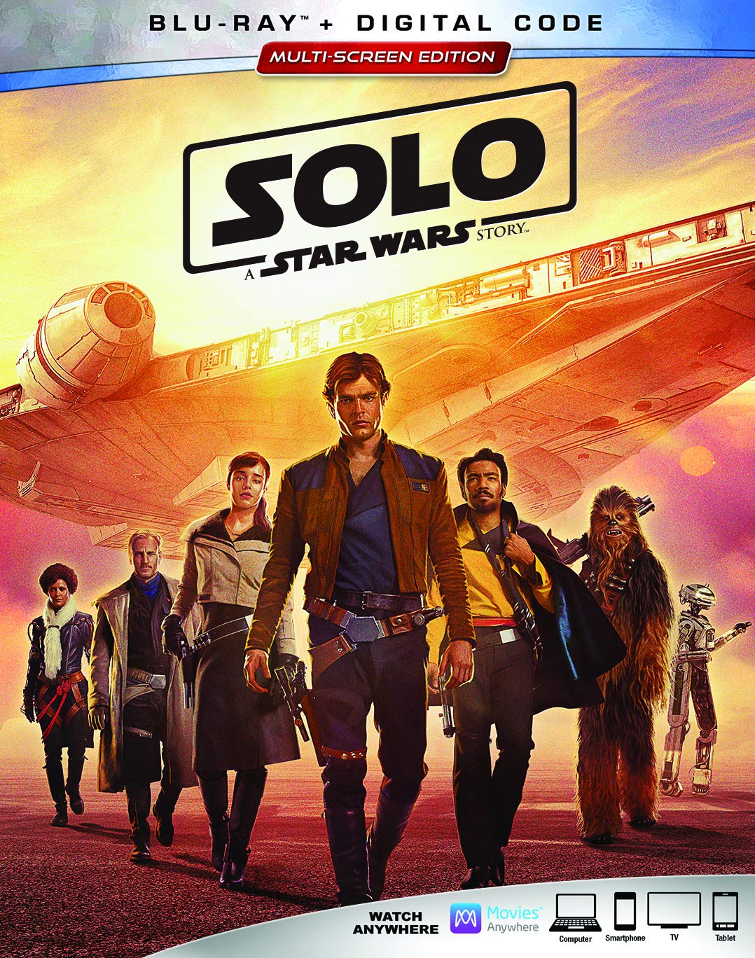Image 0 of Solo: A Star Wars Story On Blu-Ray With Alden Ehrenreich Movie