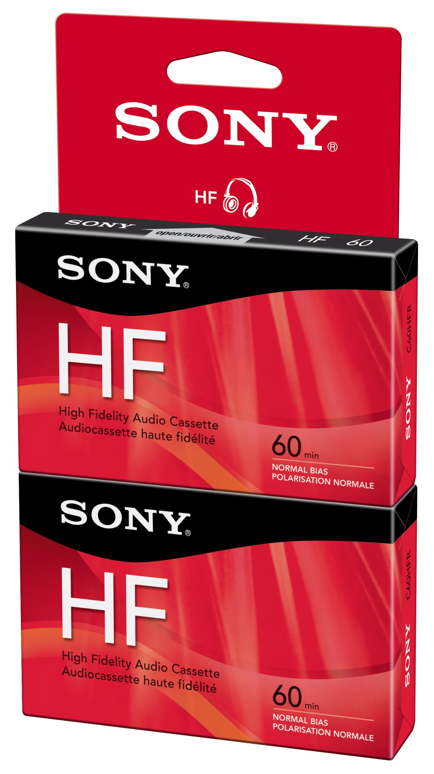 Image 0 of Sony C60HFR/2 60 Minute Hf Audio Tape Hang Tab By Sony Consumer Tape On Audio Ca