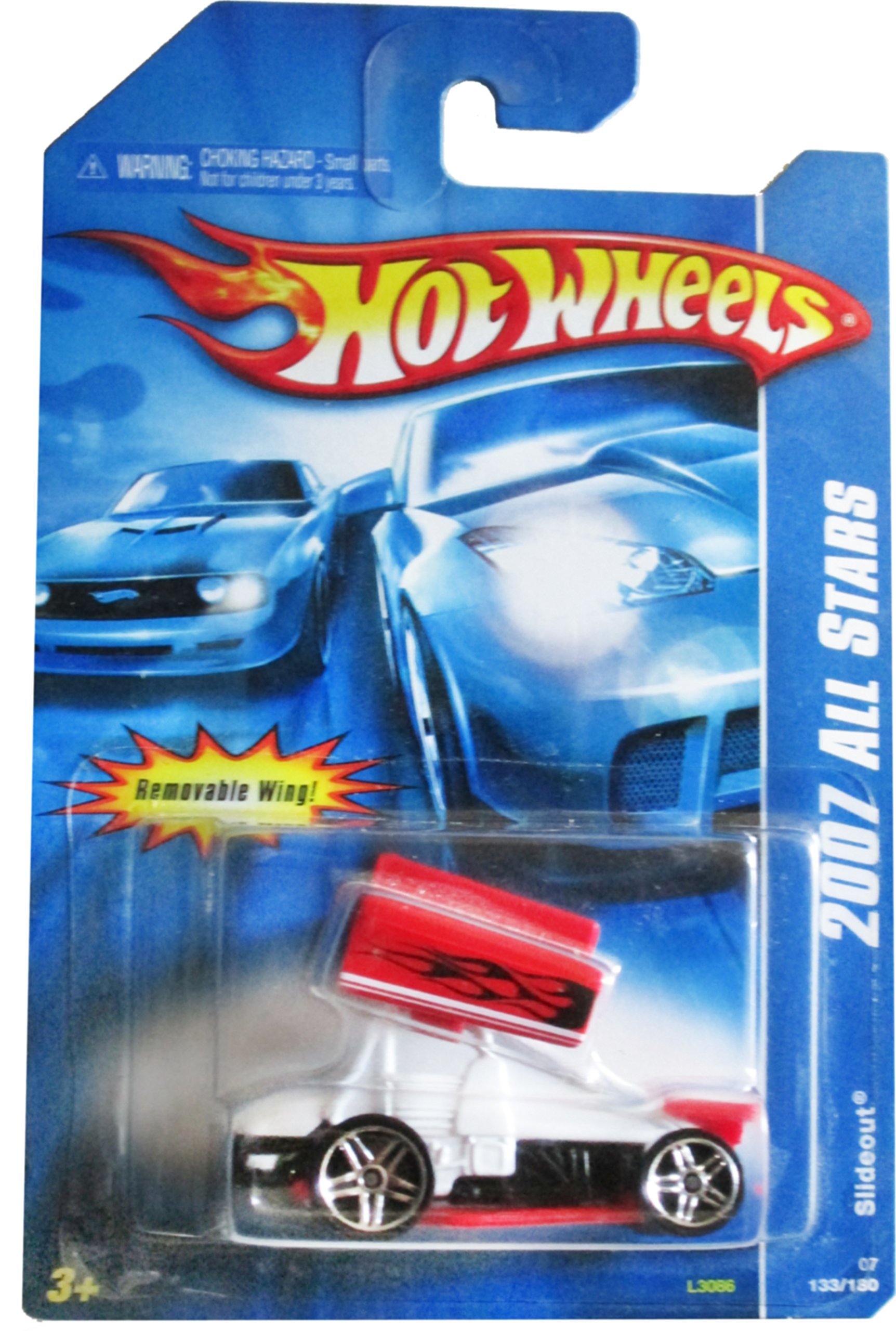 Image 0 of Hot Wheels Slideout 2007 All Stars White With Red Wing Toy Car
