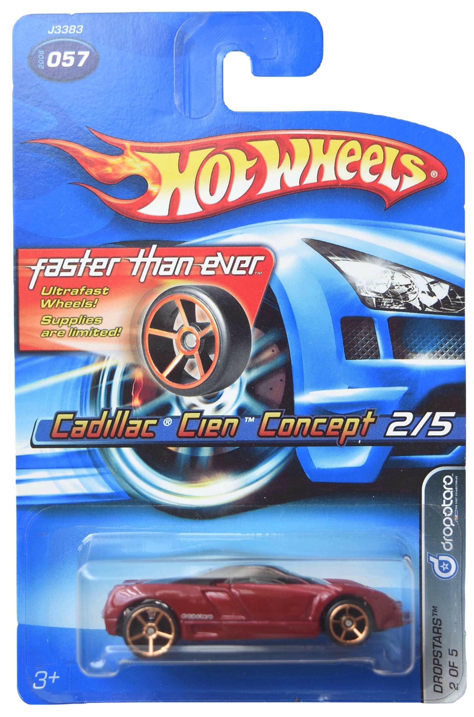Hot Wheels Cadillac Cien Concept Dropstars 2/5 Faster Than Ever 57 Toy