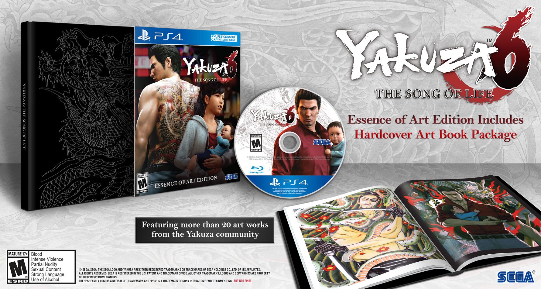 Yakuza 6: The Song Of Life Essence Of Art Edition For PlayStation 4 PS