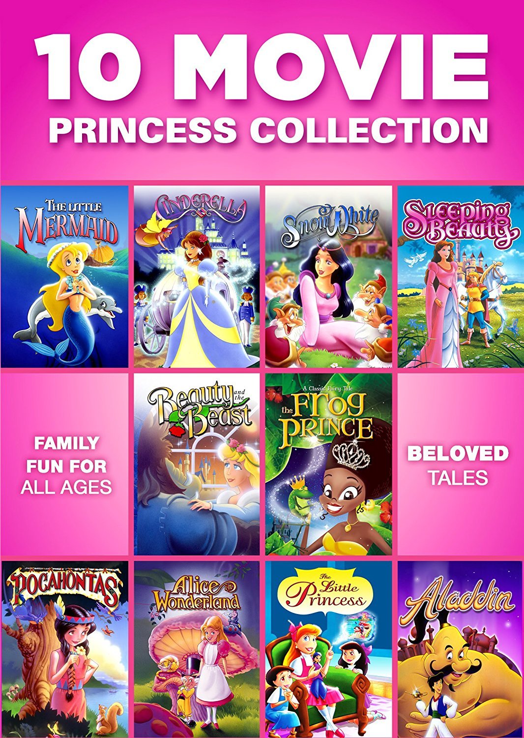 10 Movie Princess Collection On DVD Anime