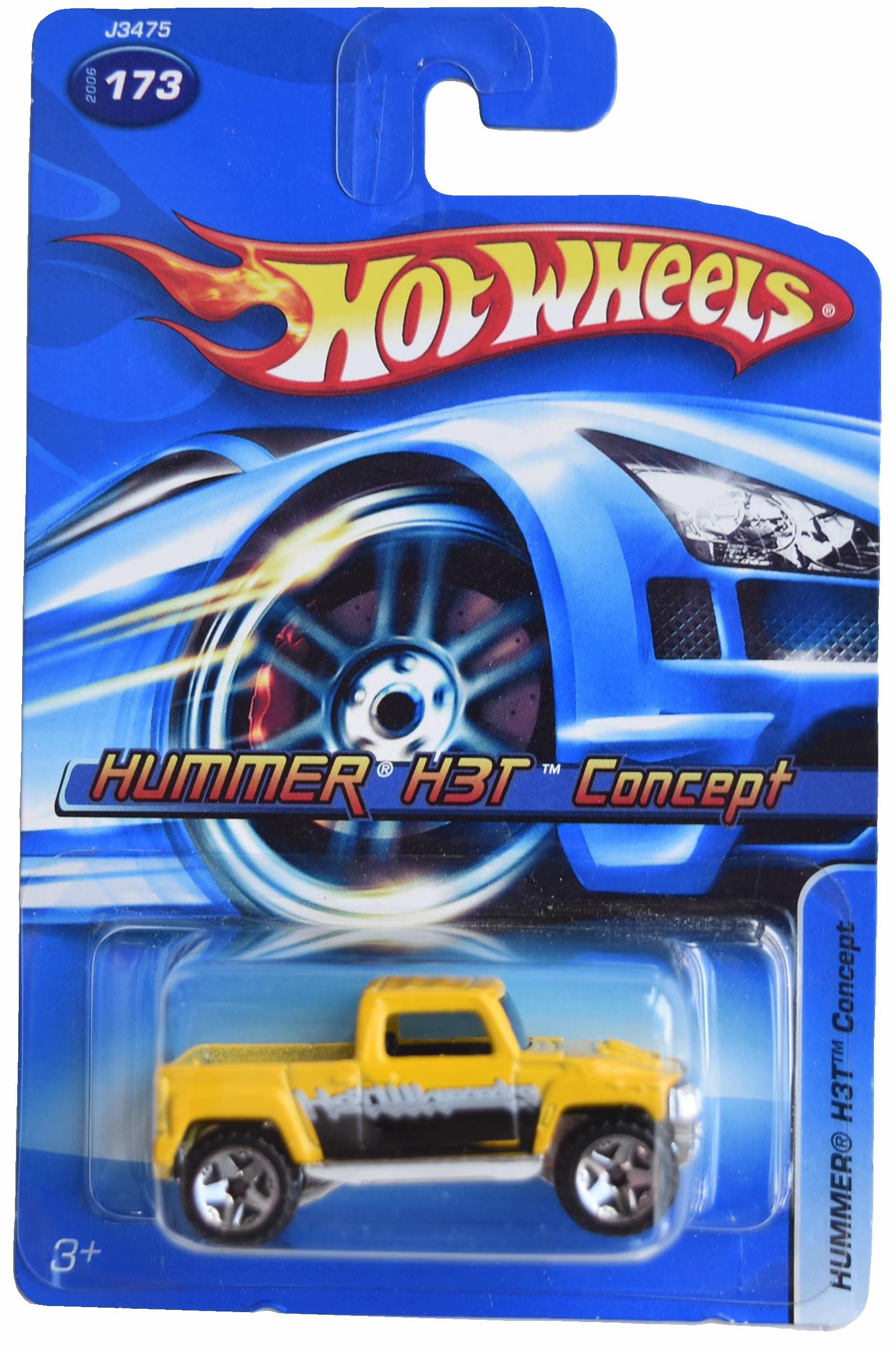Image 0 of Hot Wheels Hummer H3T Concept Yellow 173 Toy Car
