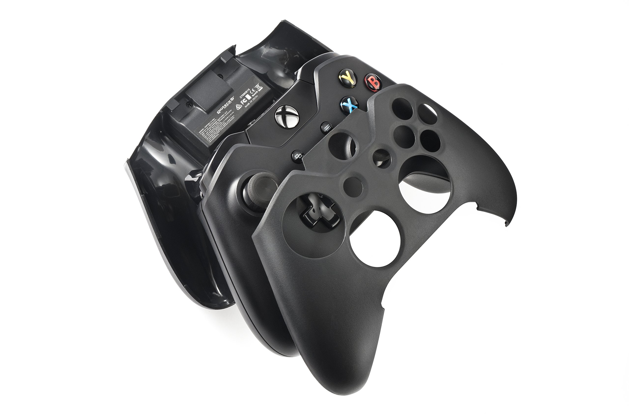Image 0 of Gioteck Controller Skin Plus Black With Built-In Battery For Xbox One