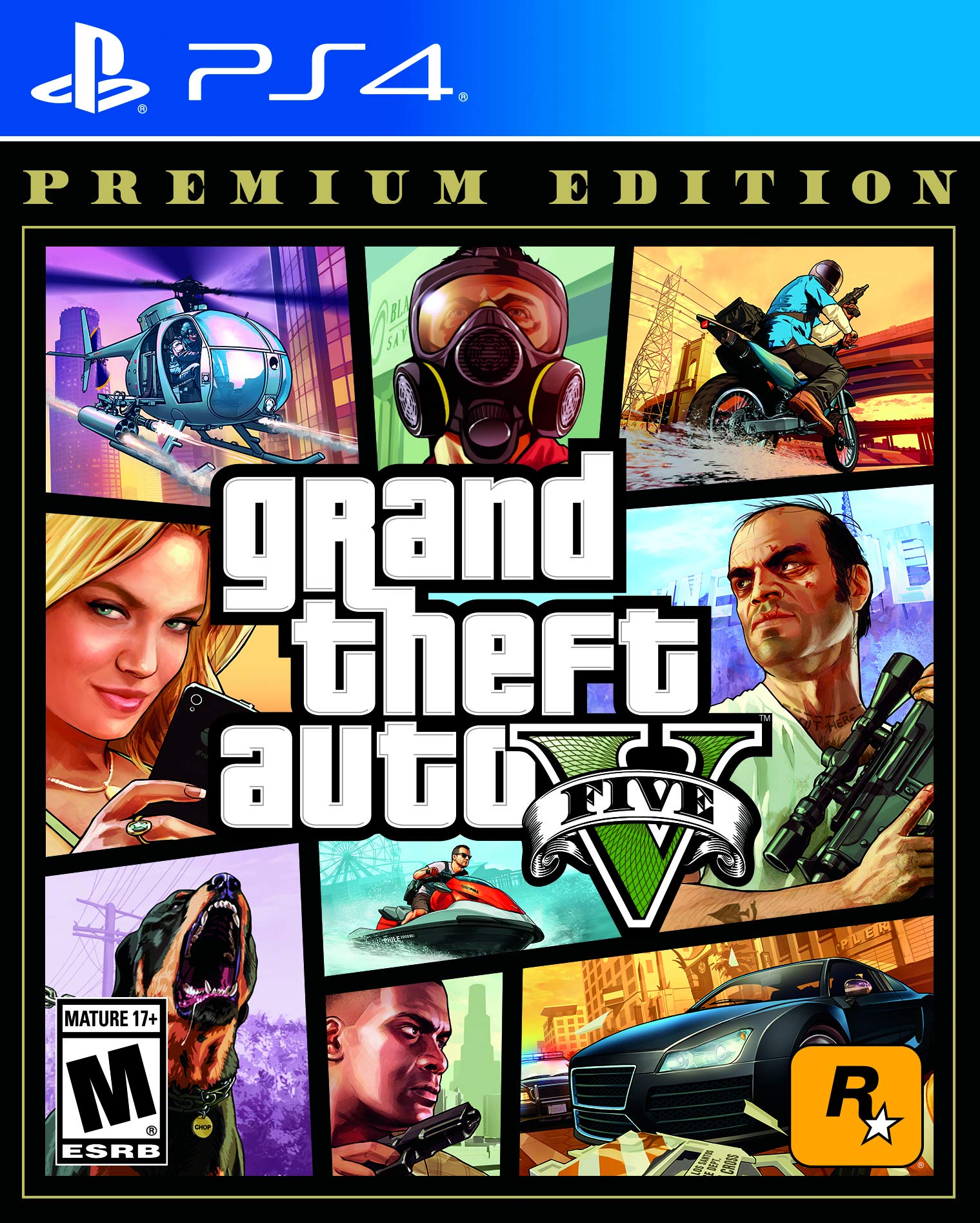 Grand Theft Auto V Premium Edition For PlayStation 4 PS4 PS5 5