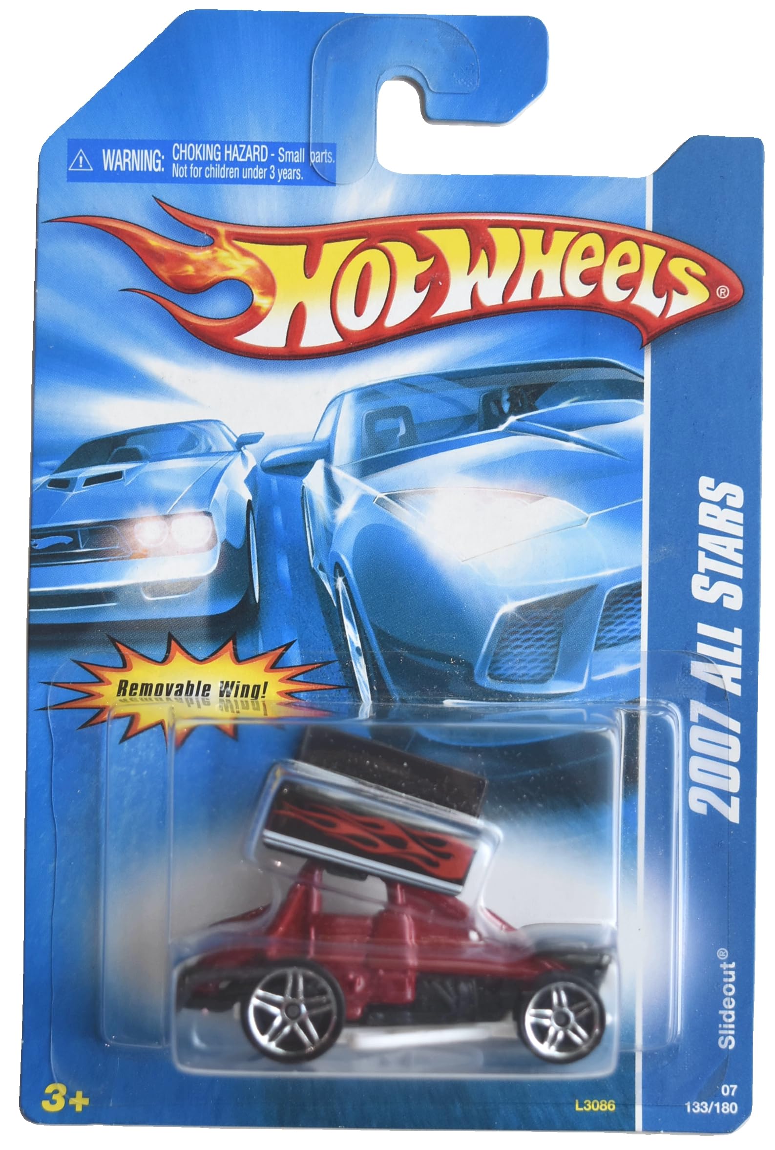 Hot Wheels Slideout 2007 All Stars 133/180 Black/red Toy Car