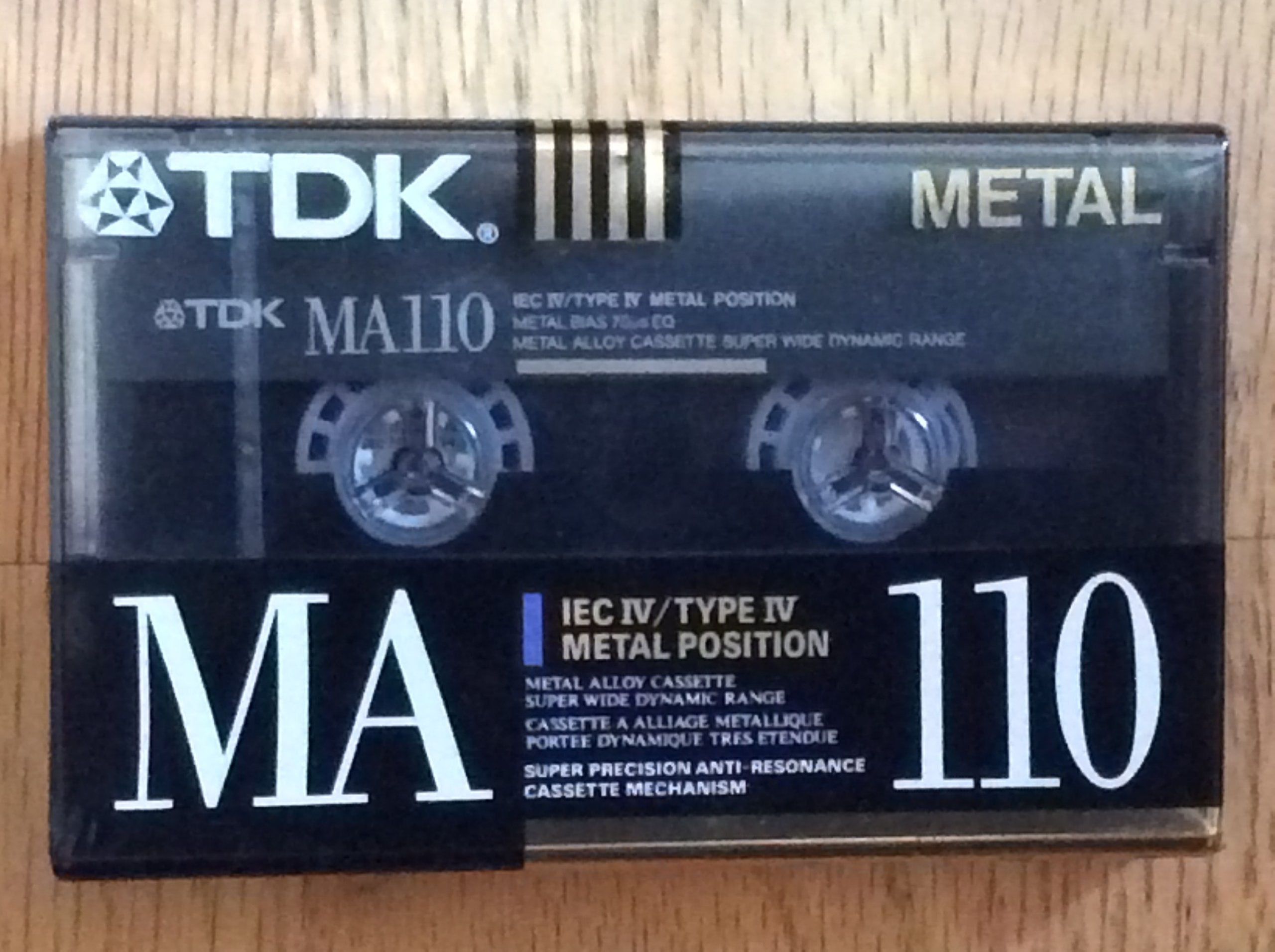 TDK MA110 Metal Biased Metal Alloy 110 Minutes Cassette Tape On Audio
