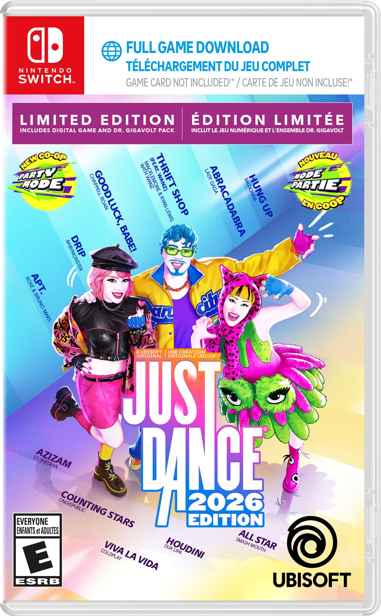 Just Dance 2026 Edition Limited Edition Code In Box For Nintendo