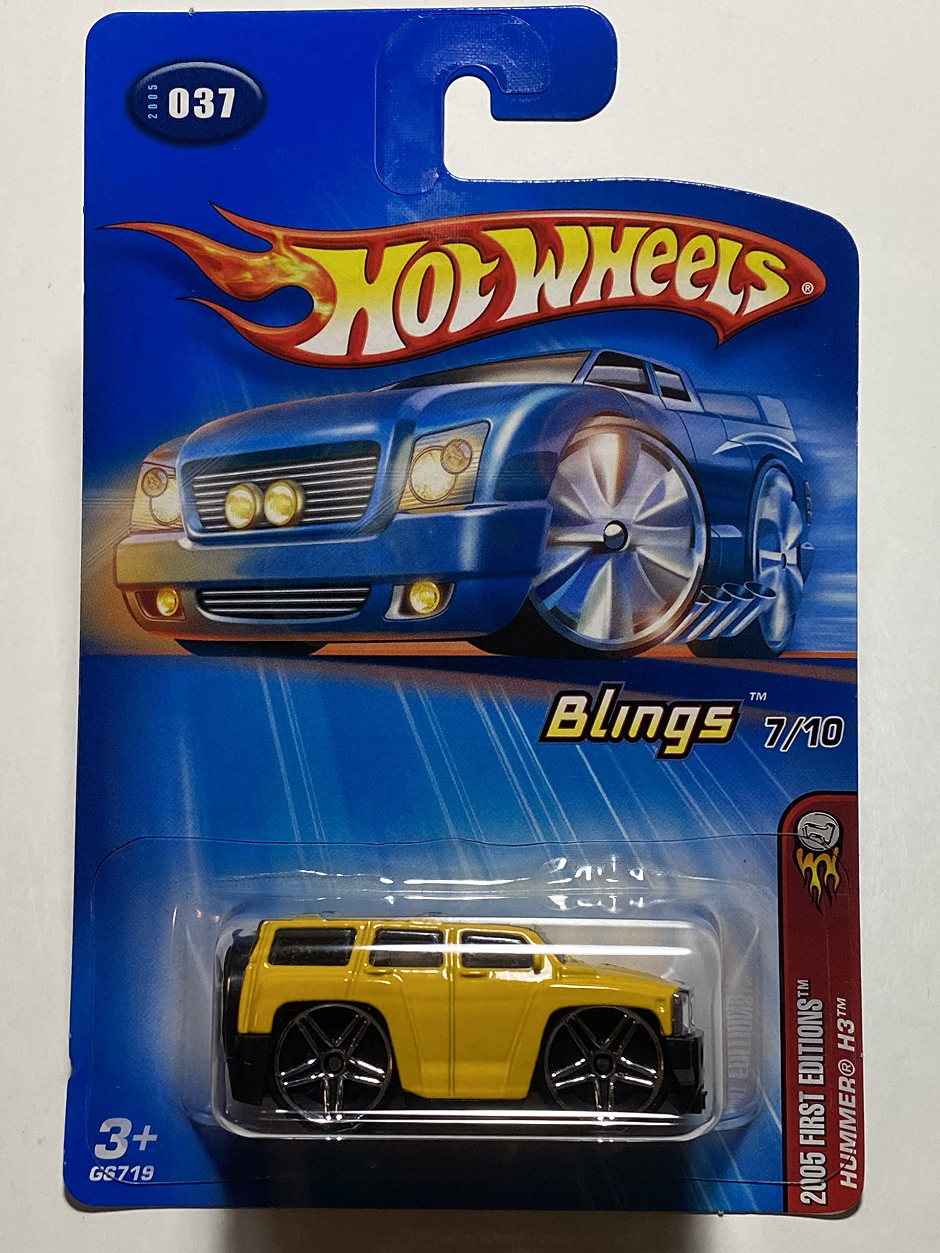 Image 0 of Mattel Hot Wheels 2005 Hummer H3 7 Of 10 Cars Yellow First Editions
