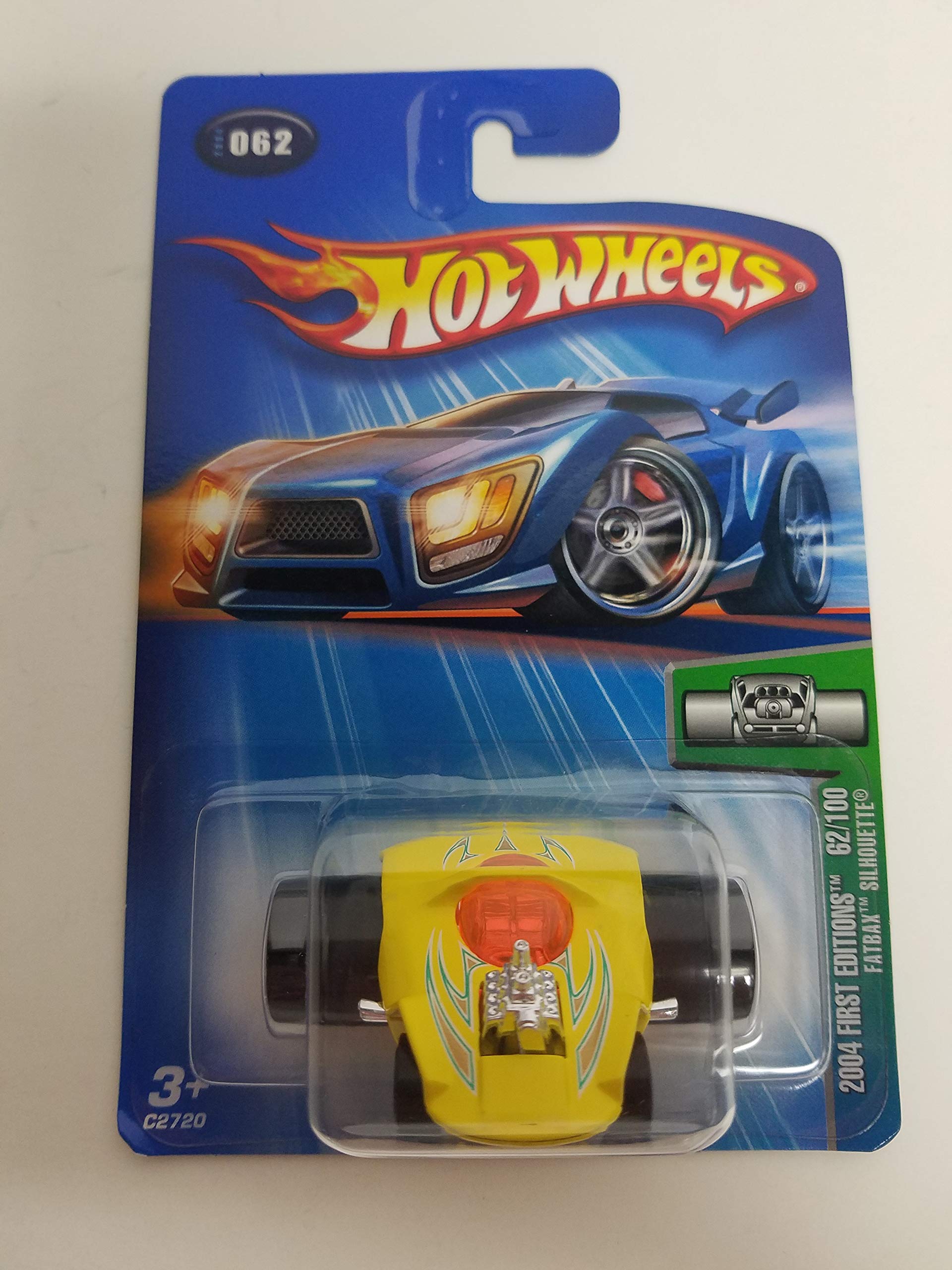 Image 0 of Fatbax Silhouette Yellow Color 2004 First Editions 62/100 Hot Wheels Diecast Car
