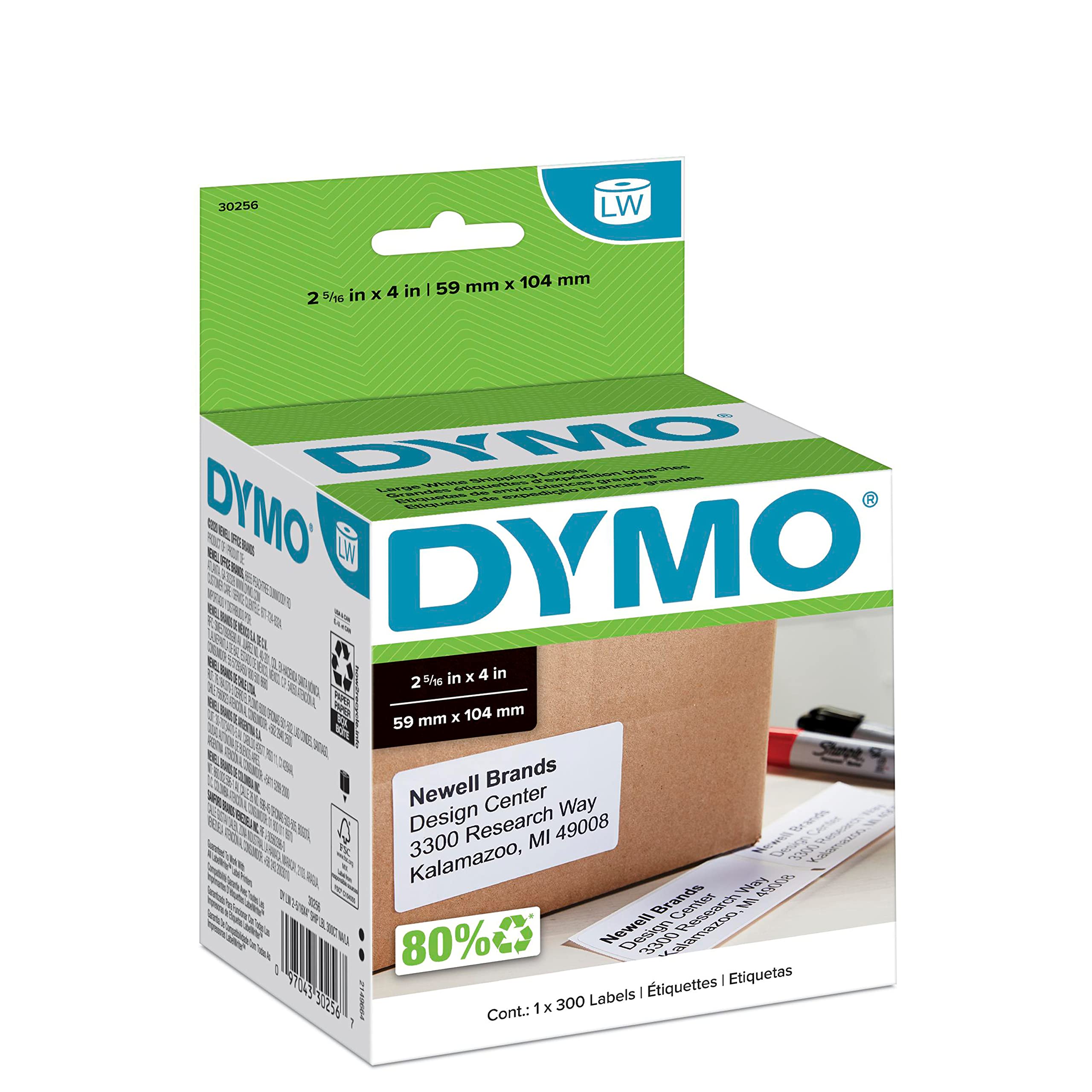 Image 0 of Dymo Authentic Lw Large Shipping Labels For LabelWriter Label Printers