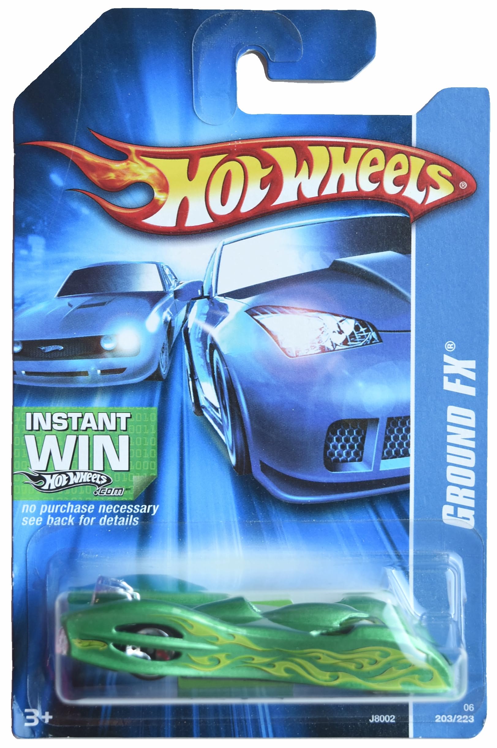 Hot Wheels Ground Fx Instant Win Green 203/223 Toy Car