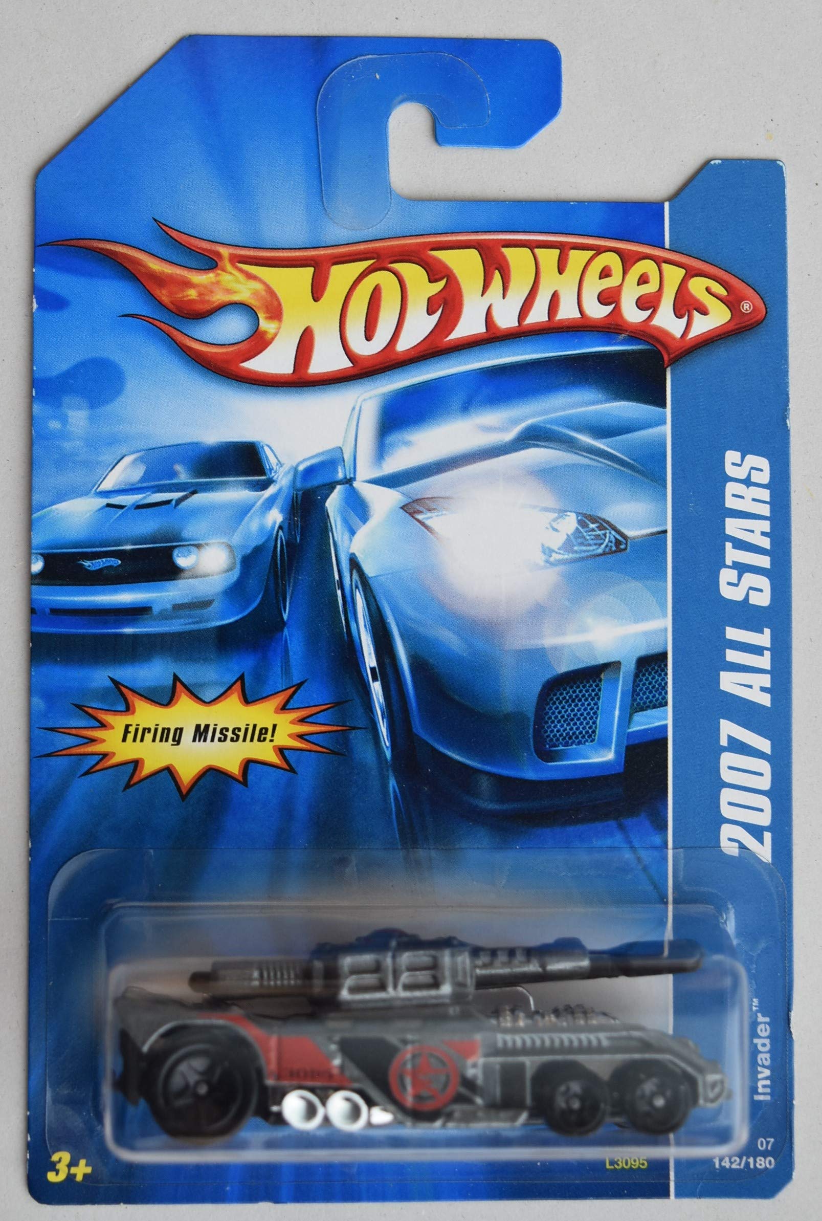 Image 0 of Hot Wheels 1:64 Scale Die Cast 2007 All Stars Gray Invader 142/180 Toy