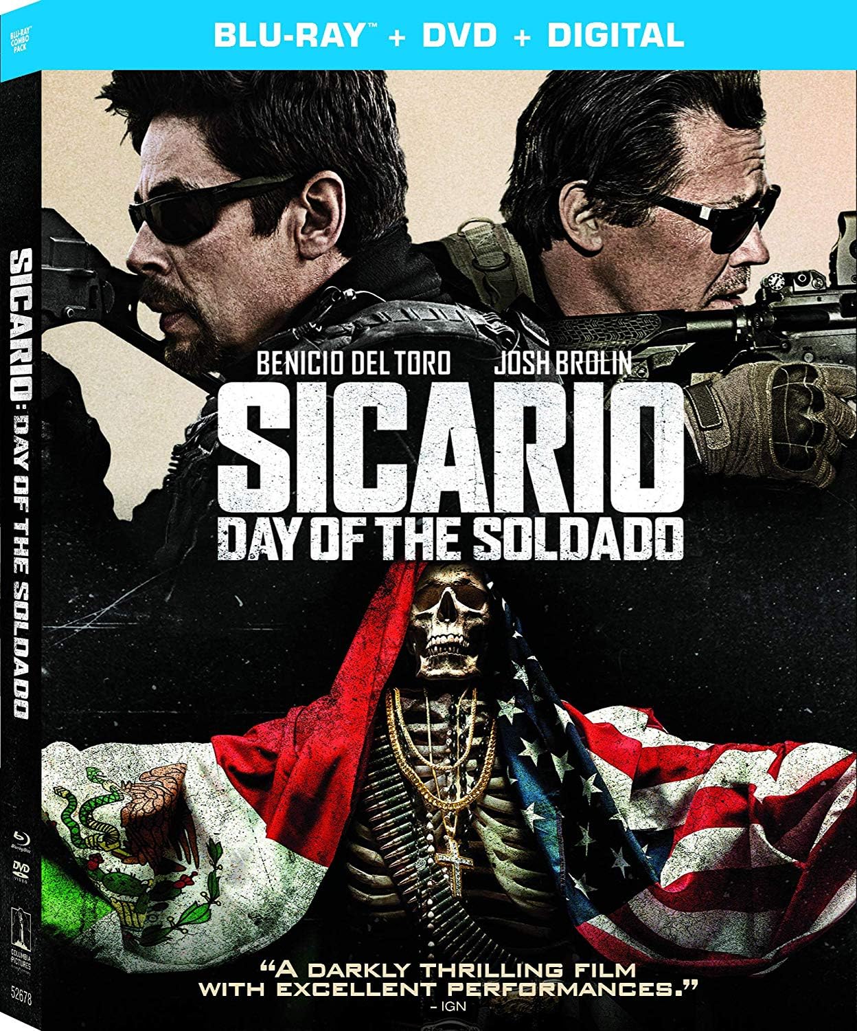 Sicario: Day Of The Soldado DVD Digital On Blu-Ray With Benicio Del