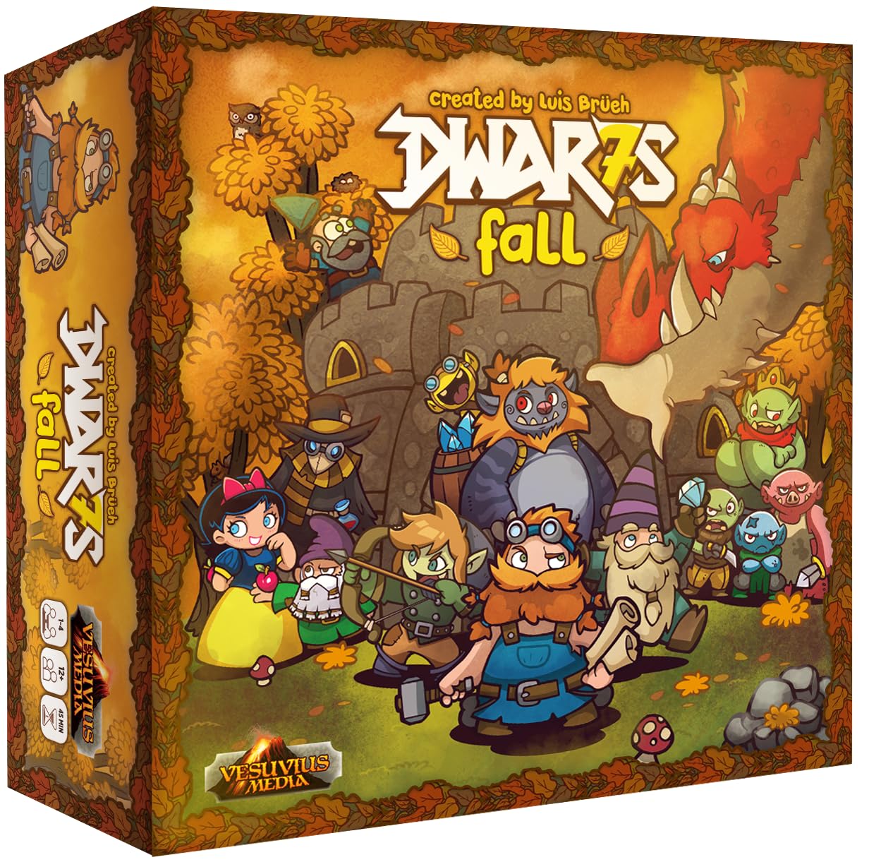 Image 0 of Vesuvius Media DWAR7S Fall Worker Placement Take That Card Game 2-4