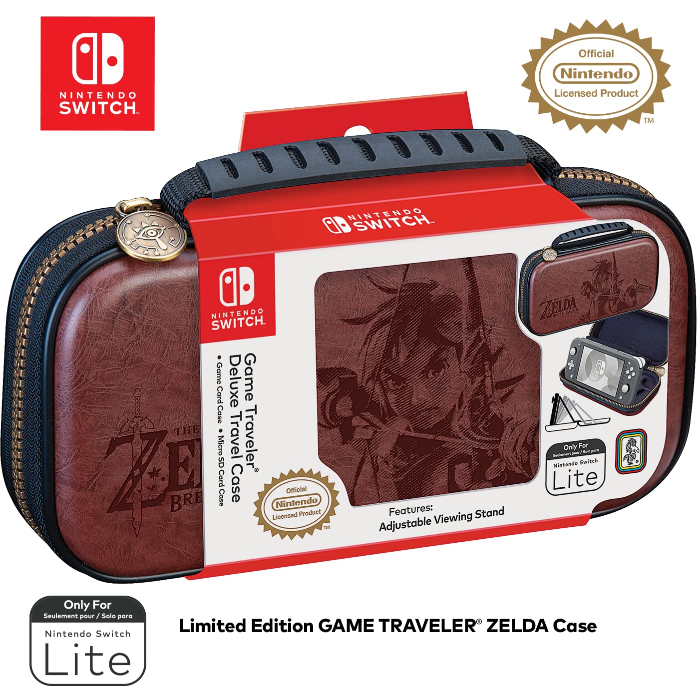 Image 0 of Game Traveler Zelda Lite Case Switch Lite Carrying Case For Switch Lite And Trav