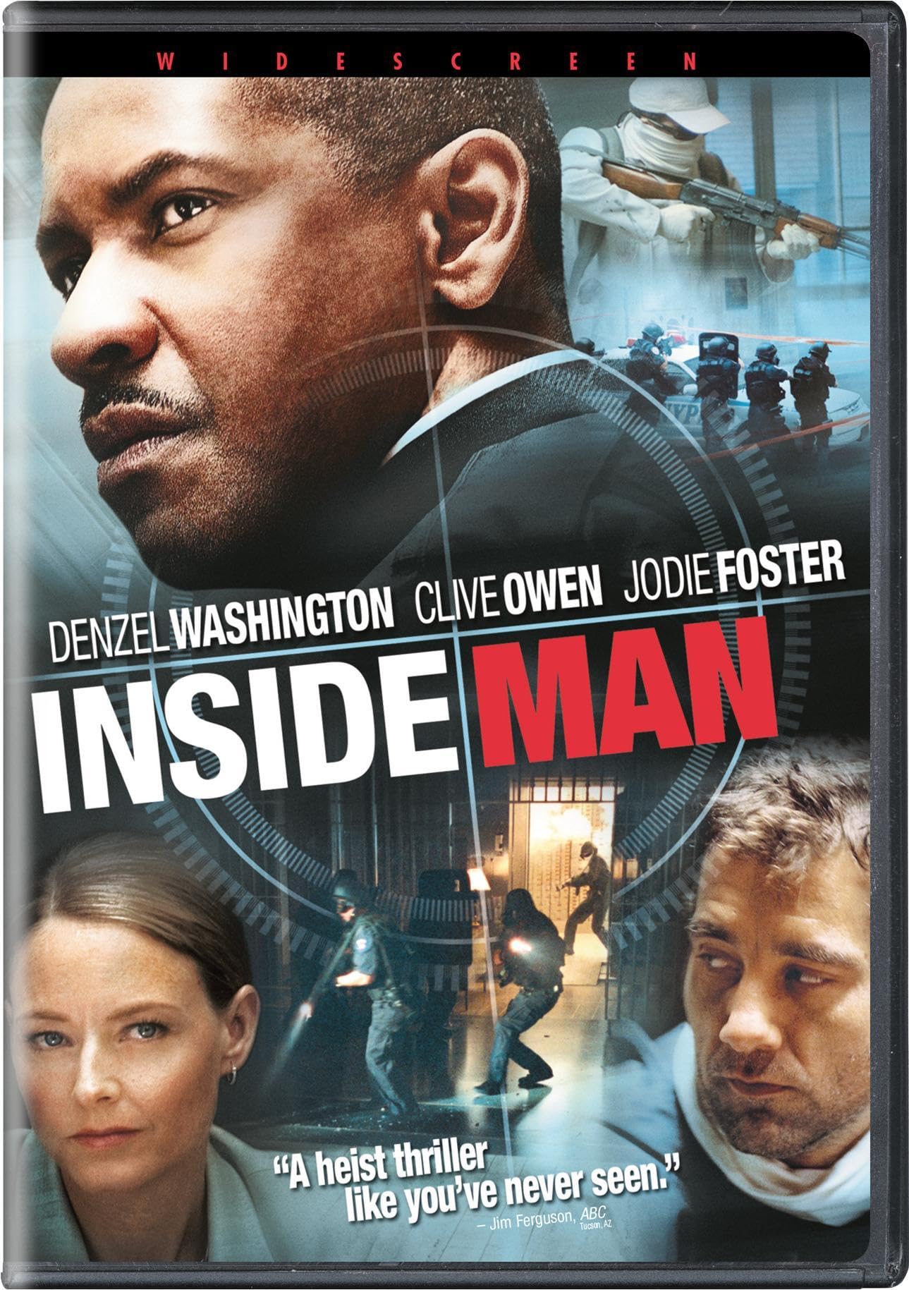 Inside Man Widescreen Edition On DVD With Denzel Washington Mystery