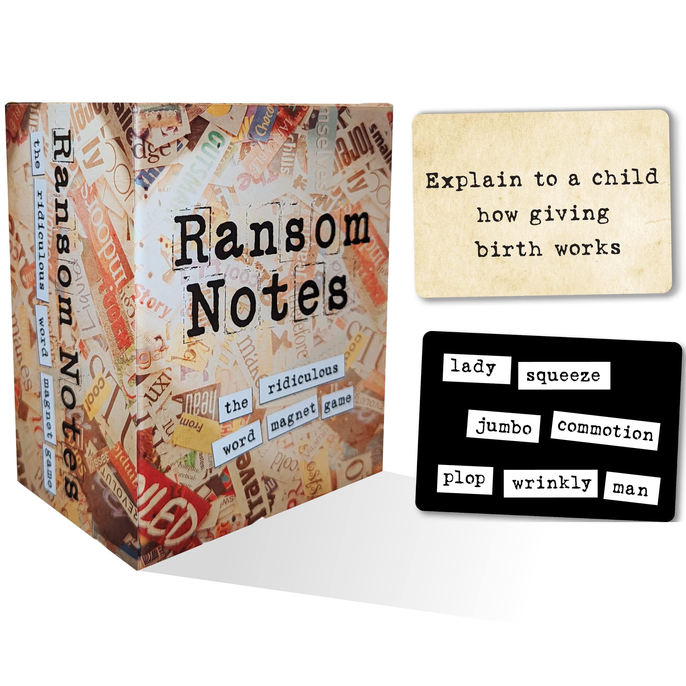 Ransom Notes The Ridiculous Word Magnet Party Game 3+ Players Board Game