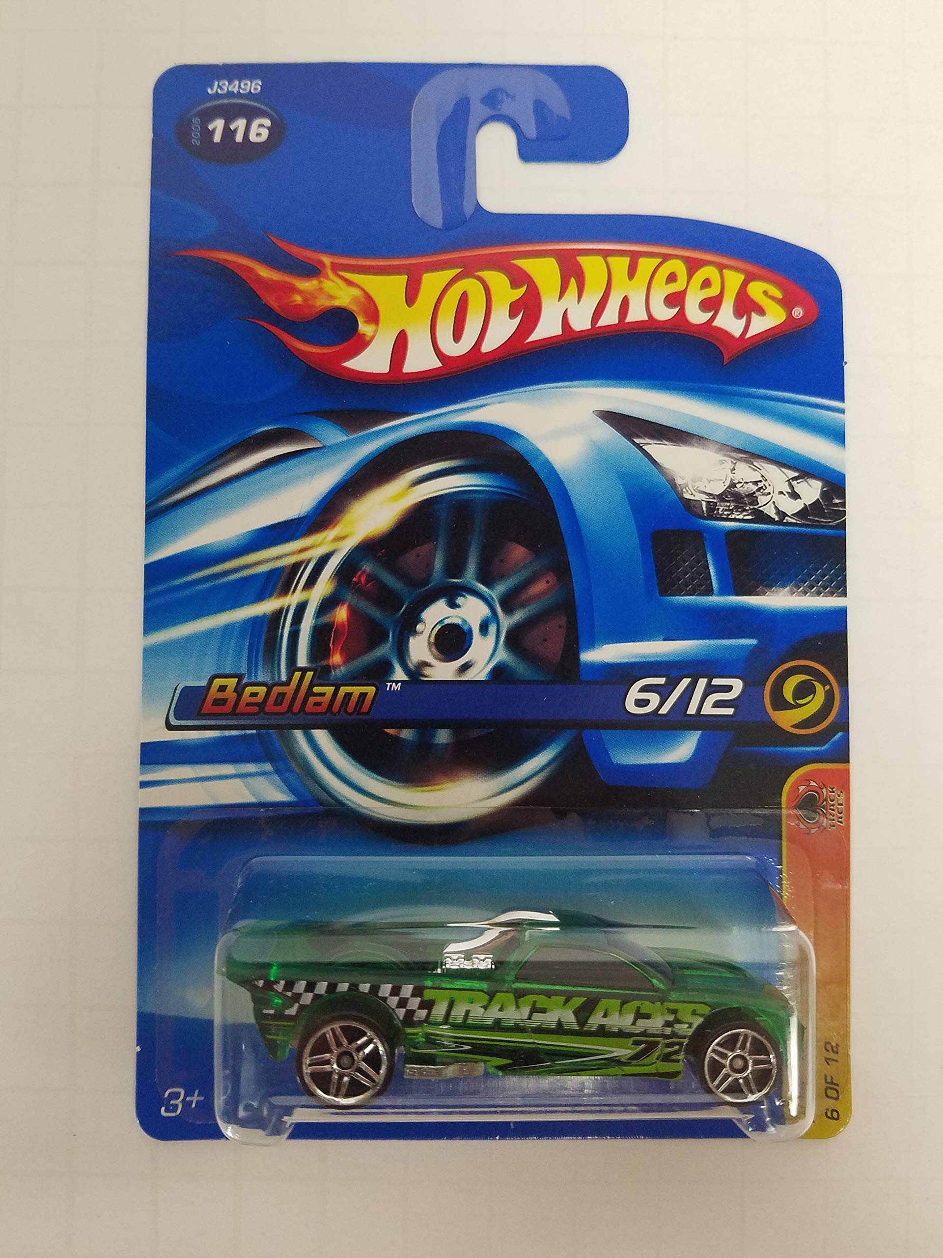 Bedlam Track Aces 6/12 No 116 Hot Wheels 2006 1/64 Scale Diecast Car