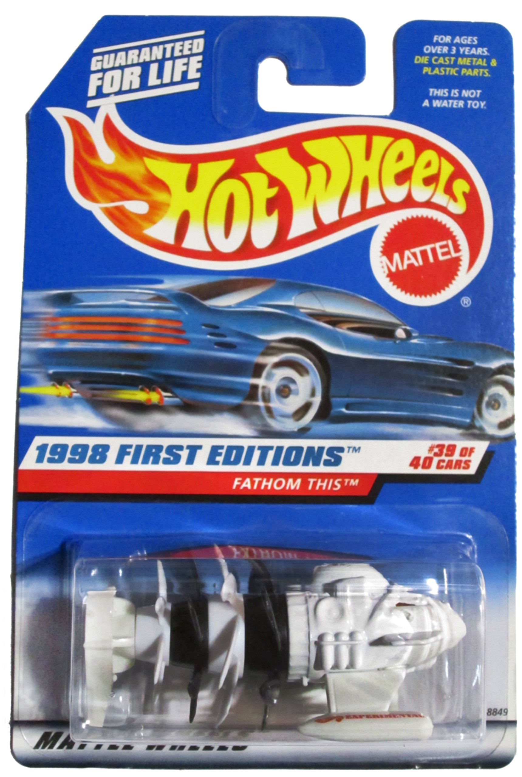 Image 0 of Hot Wheels 1998 First Editions Fathom This Experimental White #39 Of 4