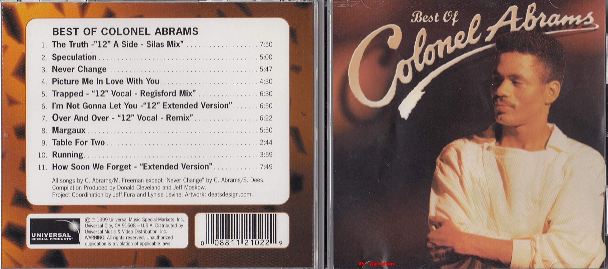 Image 0 of Best Of: Colonel Abrams By Colonel Abrams On Audio CD Album Black 2000